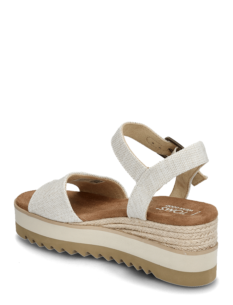 TOMS - DIANA - højhælede espadrillos - natural - 2
