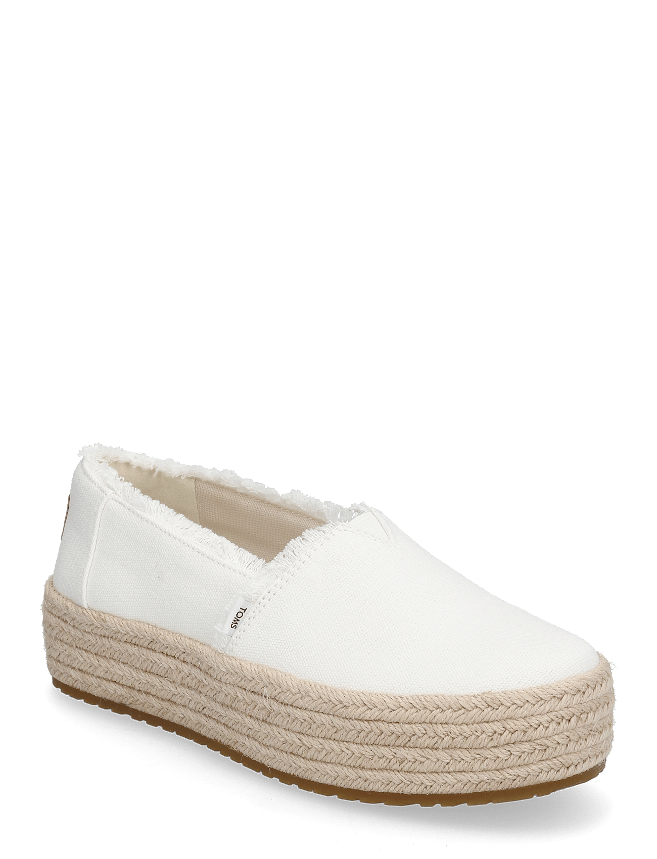 TOMS - White Canvas Fray Wm