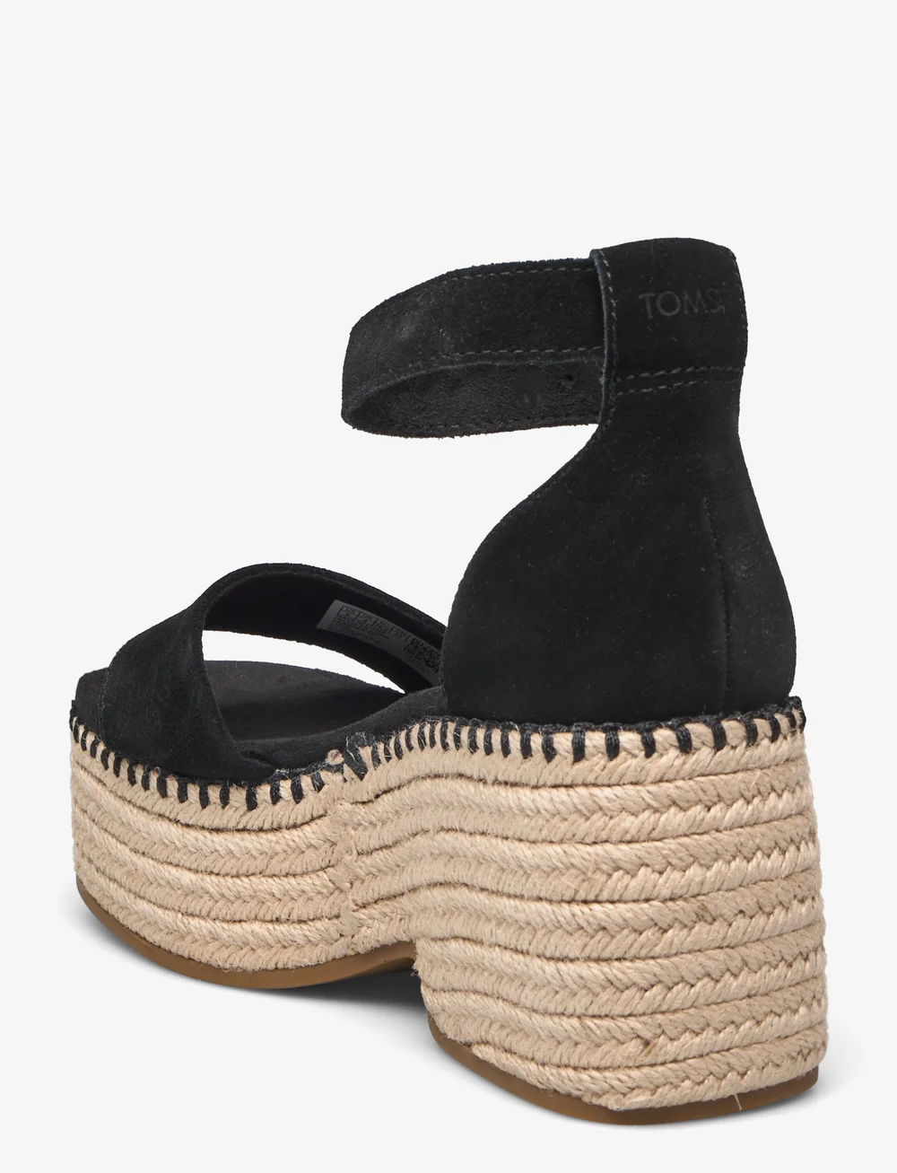 TOMS - Laila - espadrillos med klack - black - 2