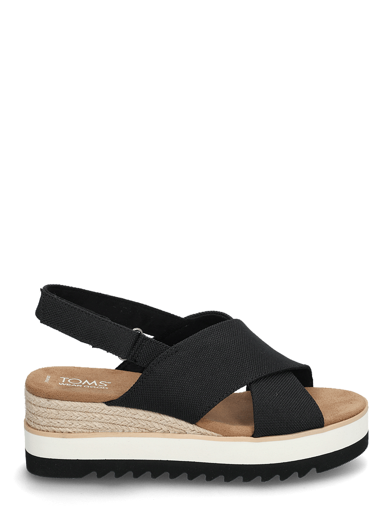 TOMS - Diana Crossover - højhælede espadrillos - black - 1