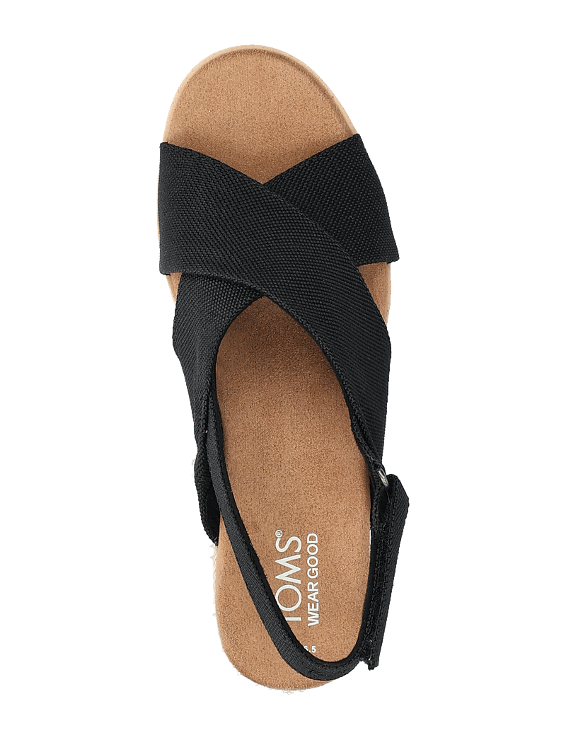 TOMS - Diana Crossover - højhælede espadrillos - black - 3
