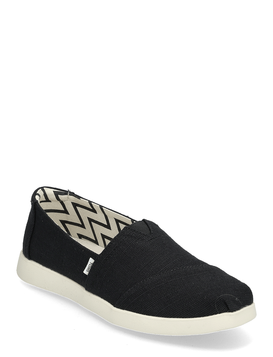 TOMS - ALPARGATA PLUS - slip-on strigaskór - blk_wht - 0