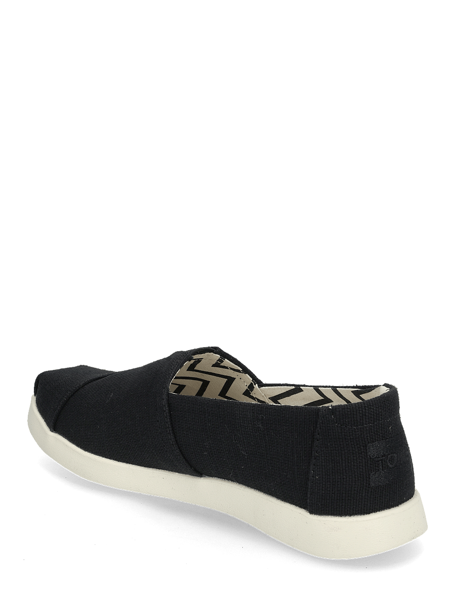 TOMS - ALPARGATA PLUS - slip-on strigaskór - blk_wht - 2