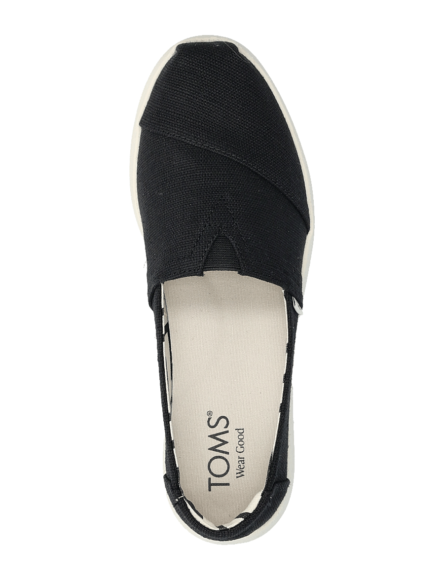 TOMS - ALPARGATA PLUS - slip-on strigaskór - blk_wht - 3