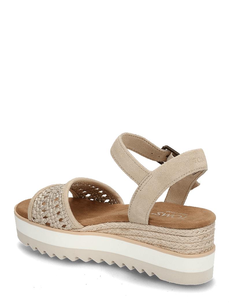 TOMS - DIANA - platformsandaler - gold - 2
