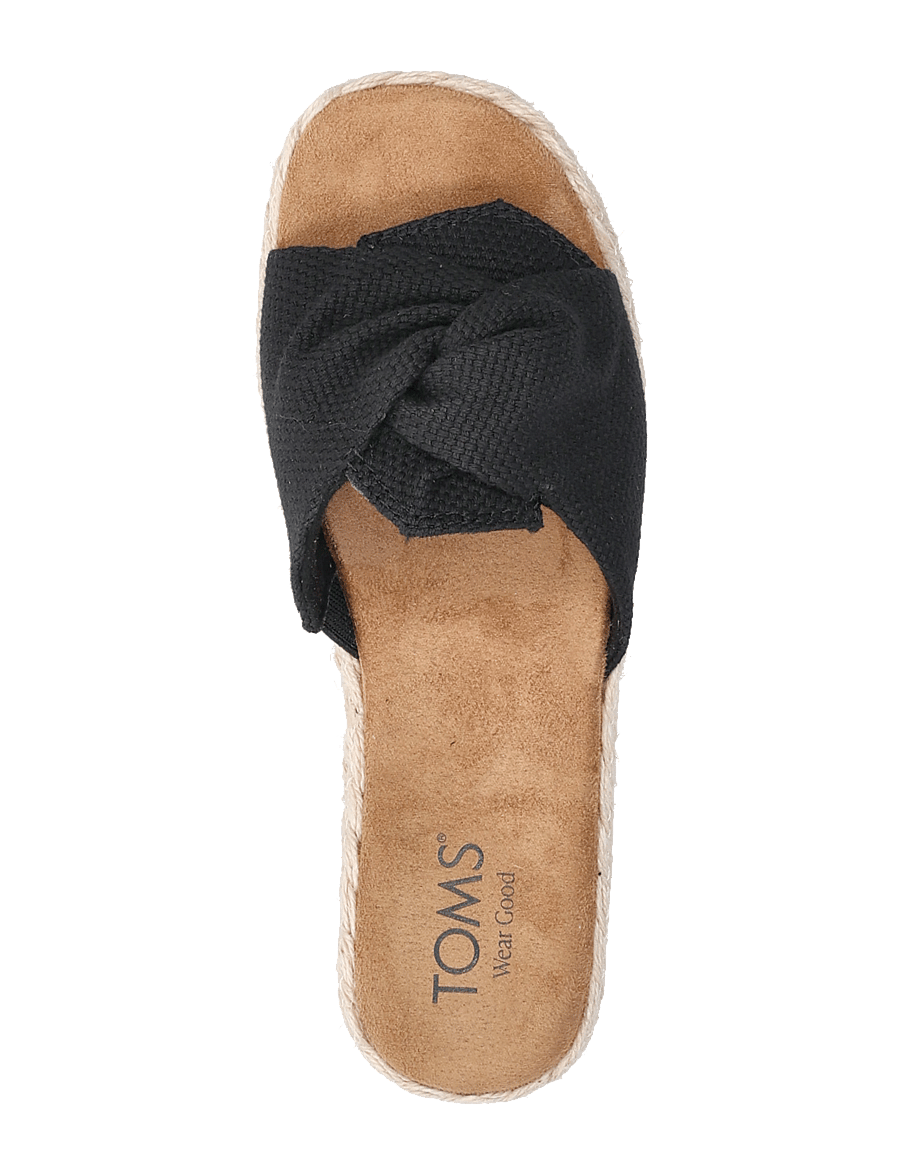 TOMS - ABBY SLIDE - flat sandals - black - 3