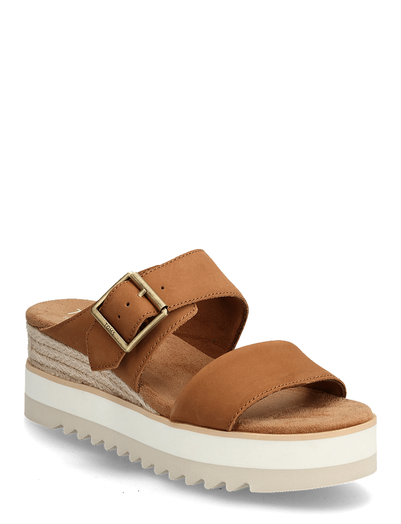 TOMS - DIANA MULE BUCKLE - mules med klack - medium brown - 0