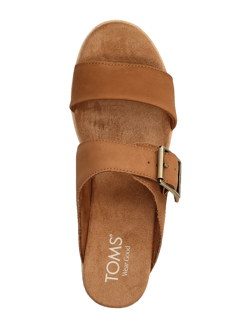 TOMS - DIANA MULE BUCKLE - mules med klack - medium brown - 3