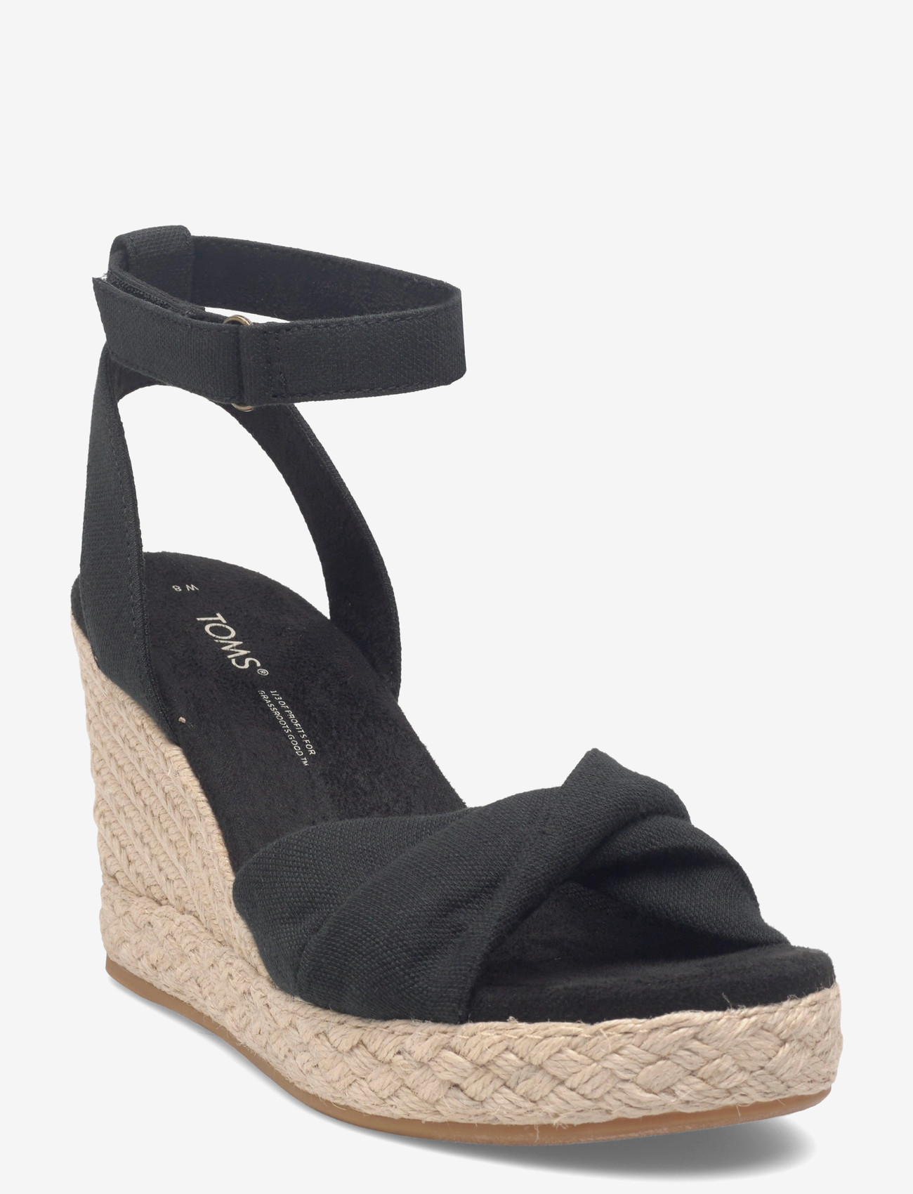 TOMS - Marisela - højhælede espadrillos - black - 0
