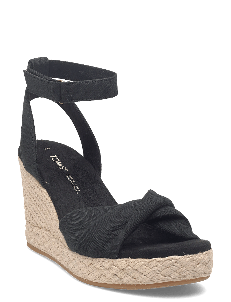 TOMS - Marisela - højhælede espadrillos - black - 0