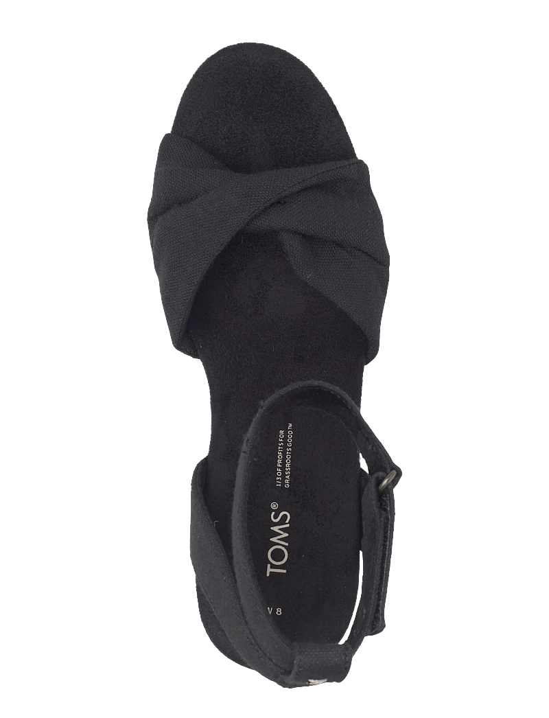 TOMS - Marisela - højhælede espadrillos - black - 3