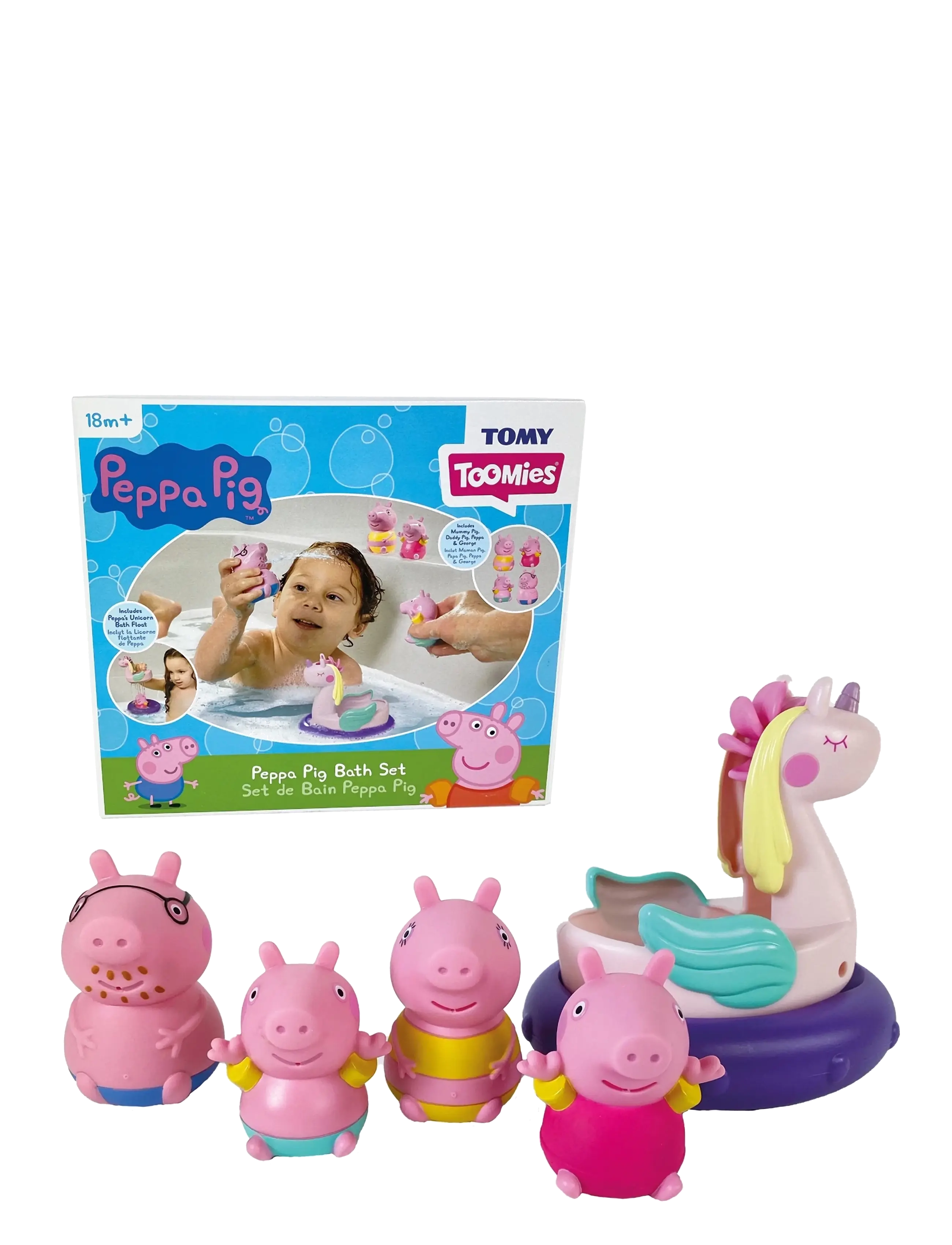 TOMY Toomies Peppa Pig Bath Set - TOMY - MULTI / multi