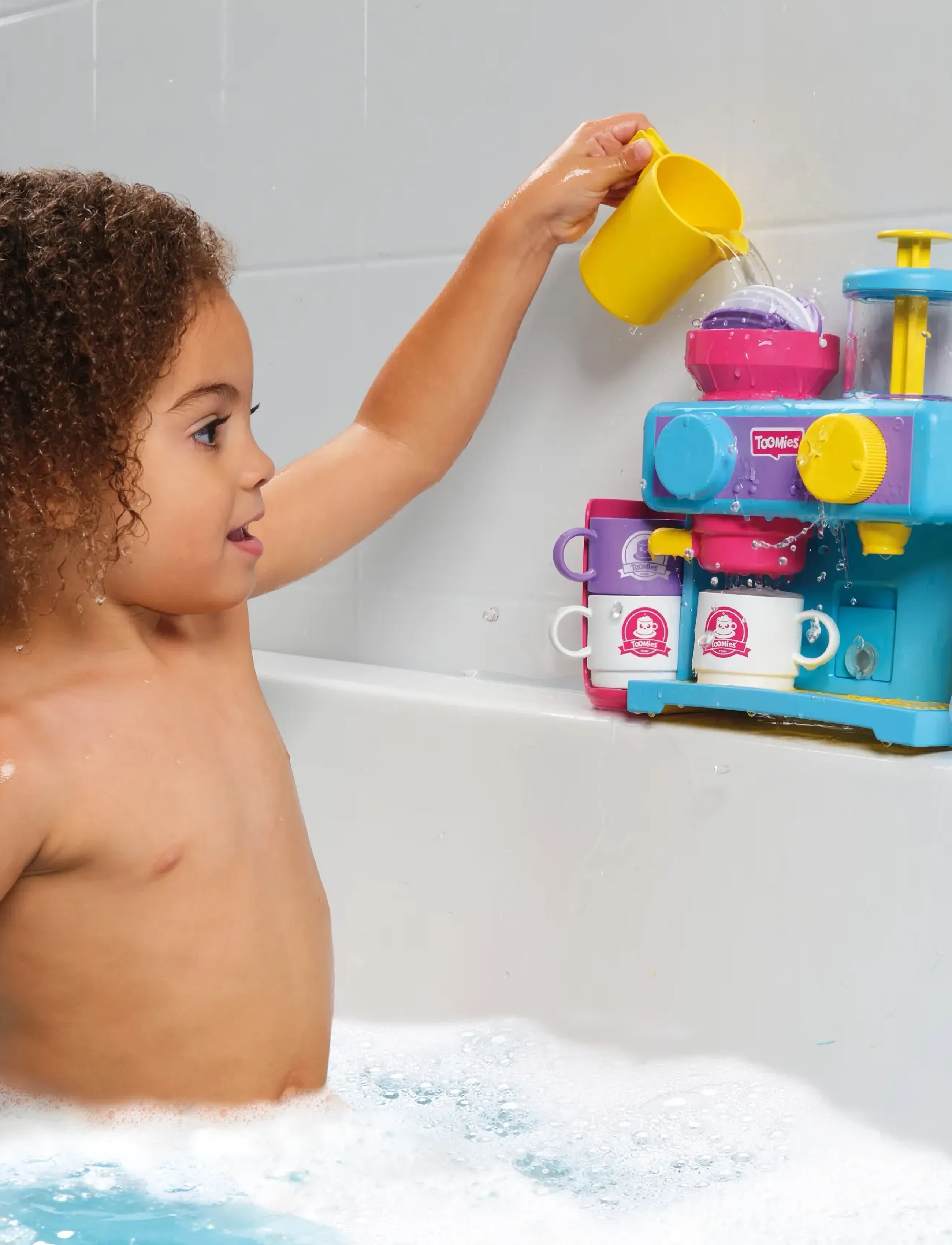 TOMY Toomies Bath Barista, One Size, Multi/patterned, Bath & Water Legetøj > Bath Legetøj, Børn