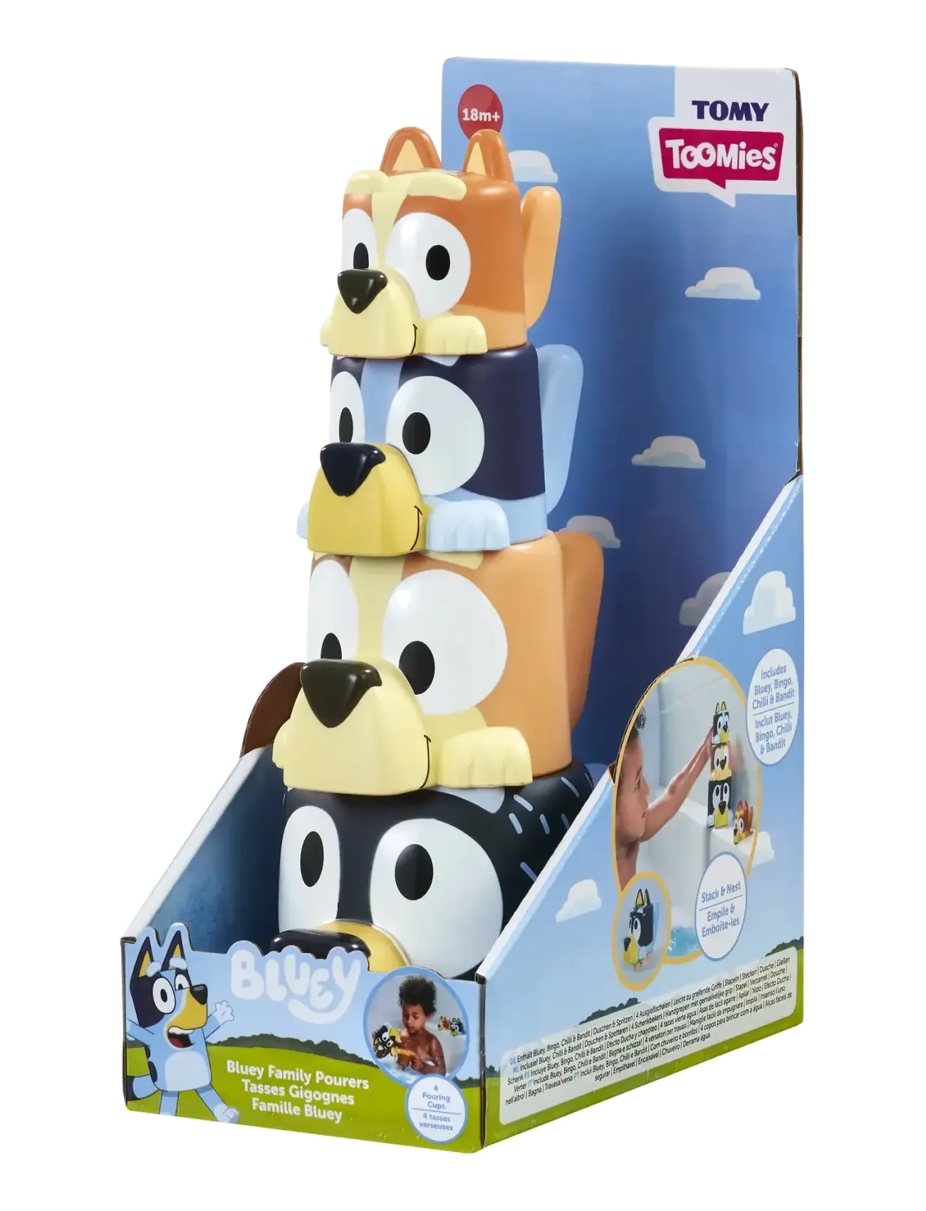TOMY - Toomies Bluey’s Family Pourers - bath toys - multi - 5