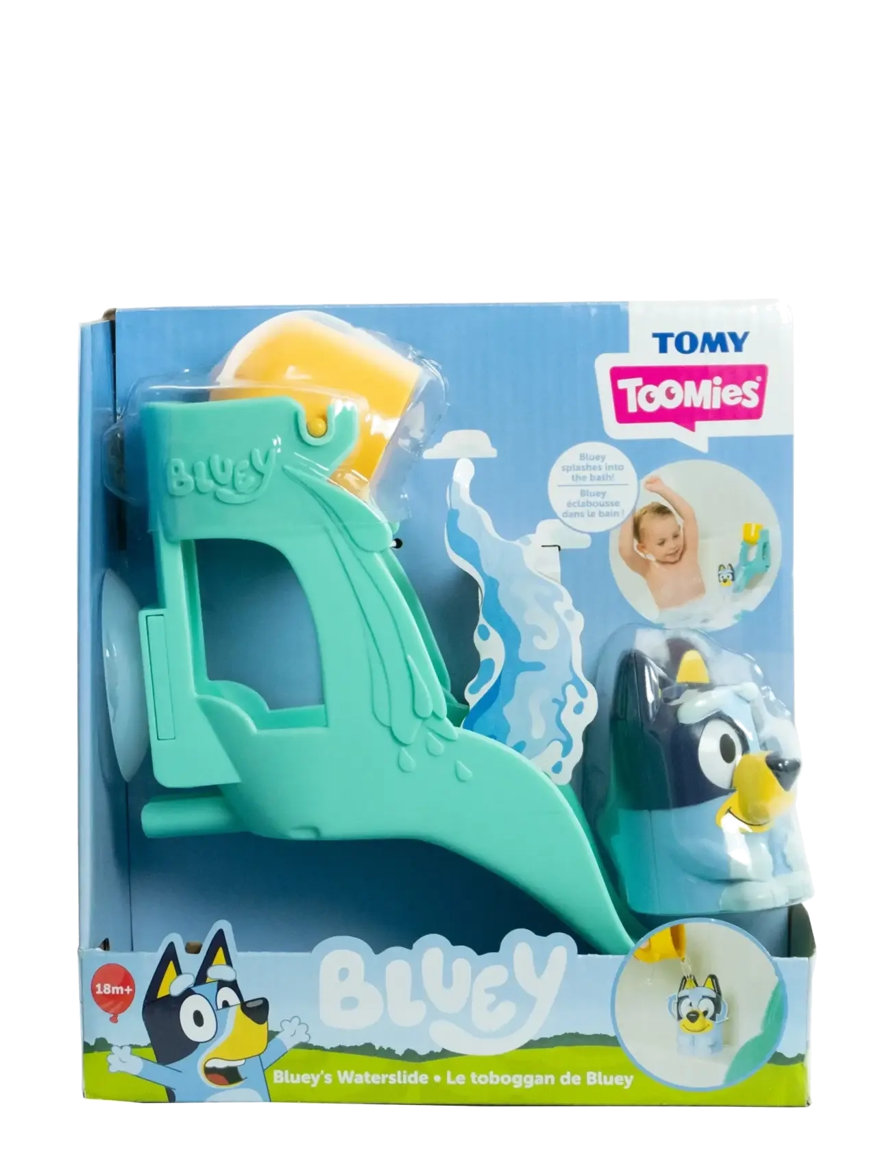 TOMY Toomies Bluey's Water Slide, One Size, Blue, Bath & Water Legetøj > Bath Legetøj, Børn