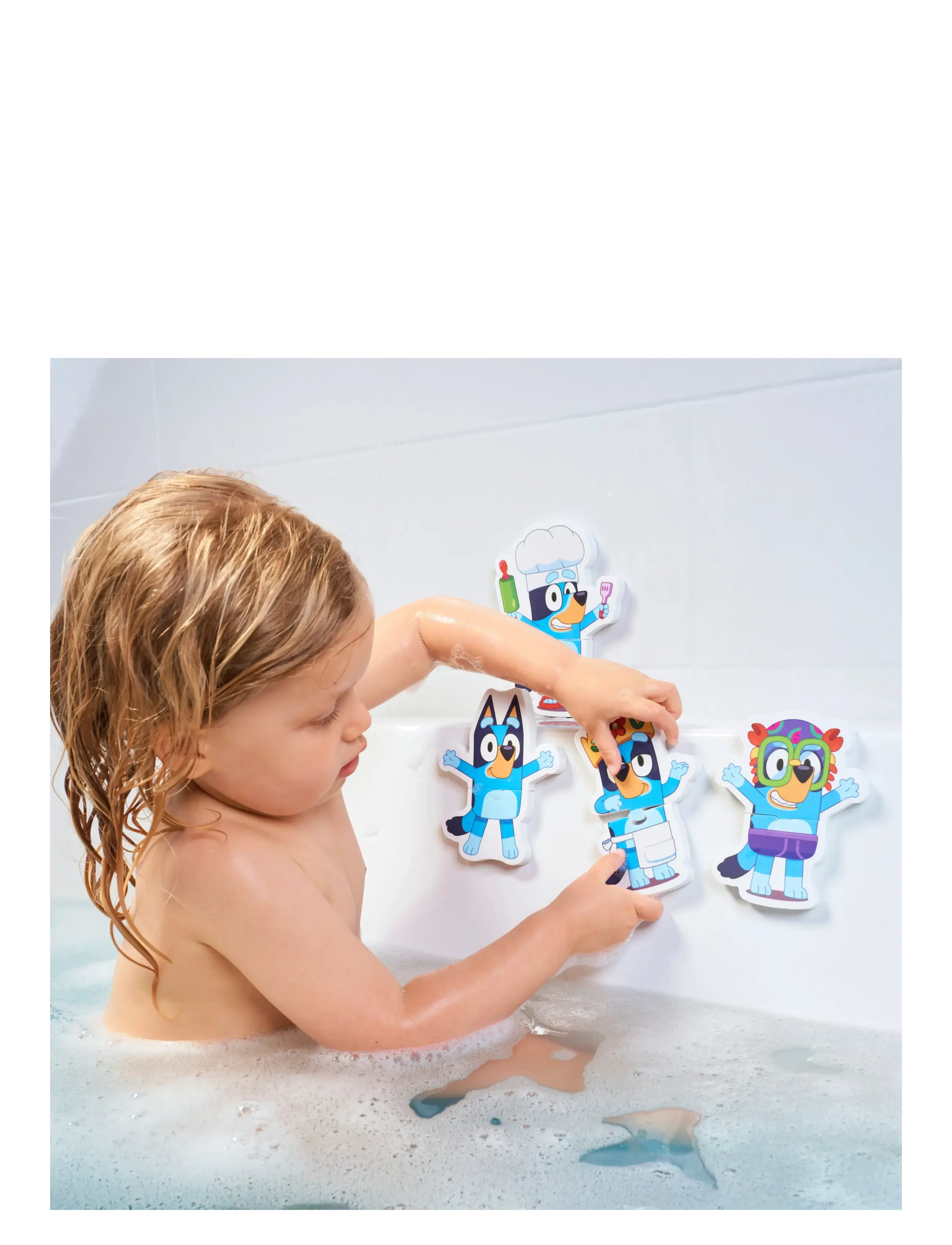 TOMY - Toomies Bluey Bath Puzzle - badleksaker - muti - 3