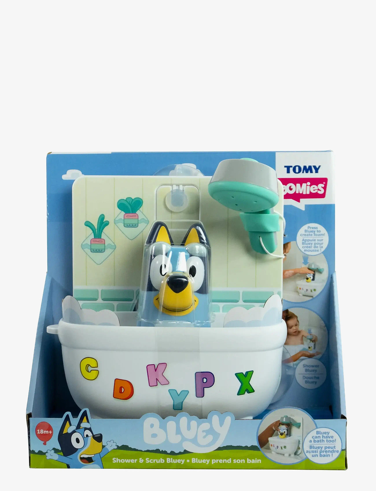 TOMY - Toomies Bluey's Shower & Scrub - badelegetøj - muti - 0