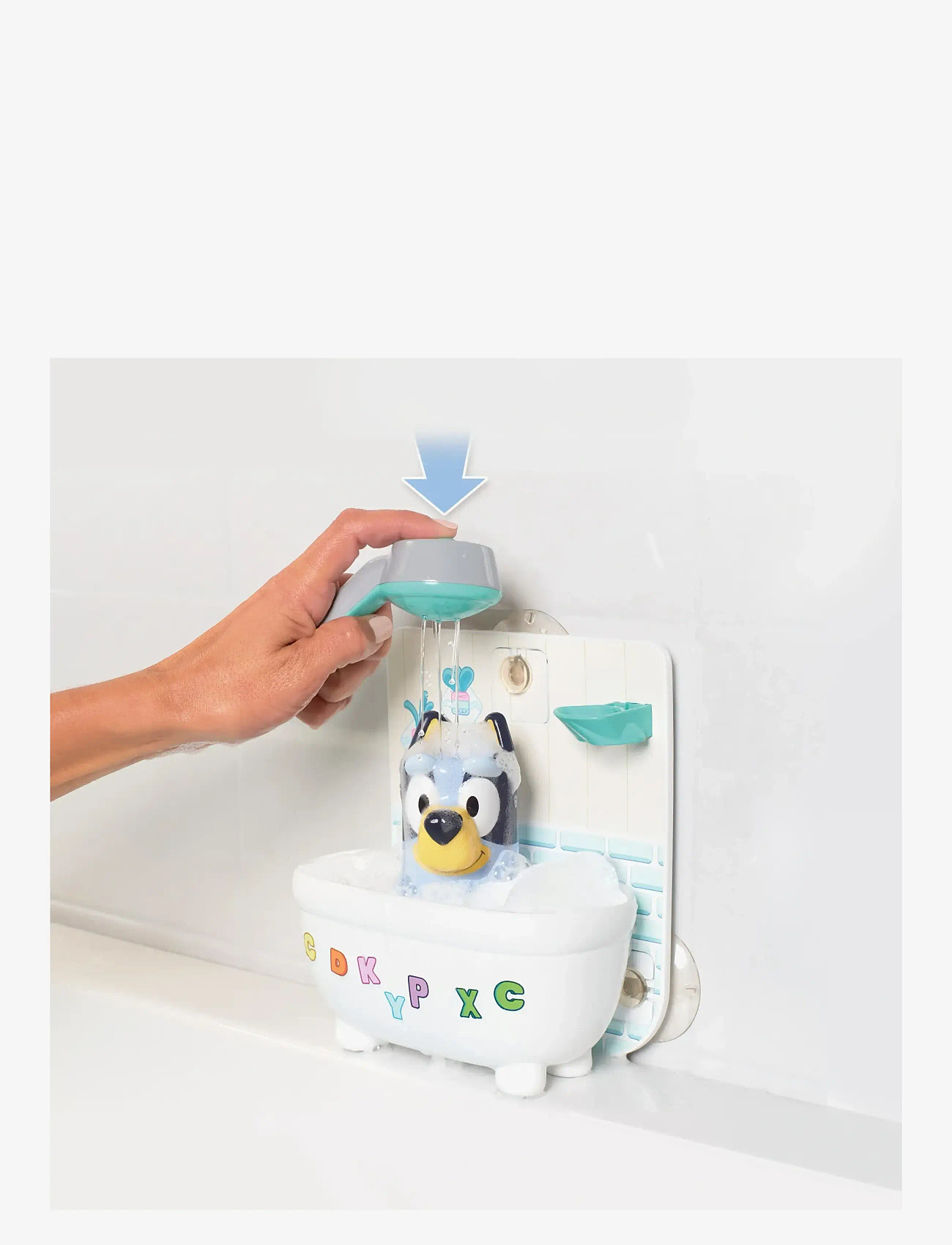 TOMY - Toomies Bluey's Shower & Scrub - badelegetøj - muti - 4