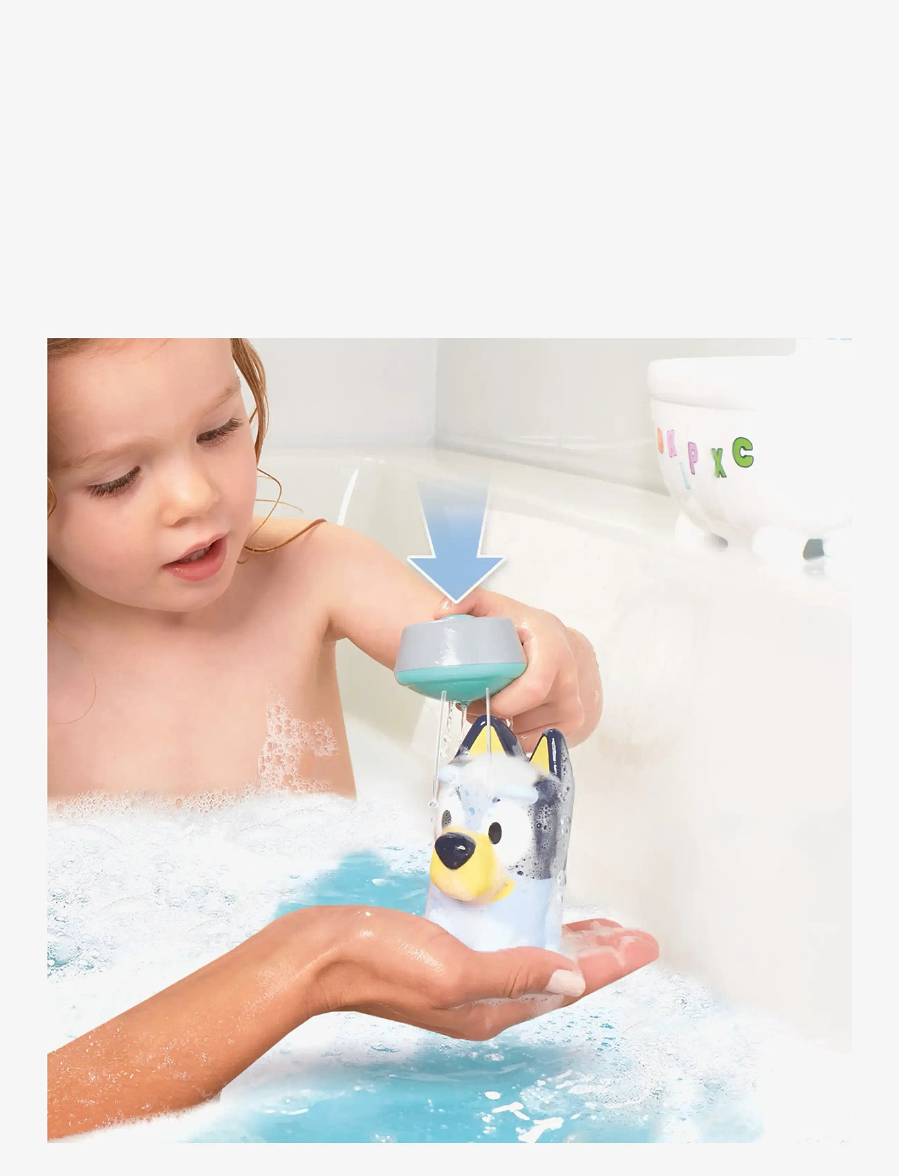 TOMY - Toomies Bluey's Shower & Scrub - badelegetøj - muti - 5
