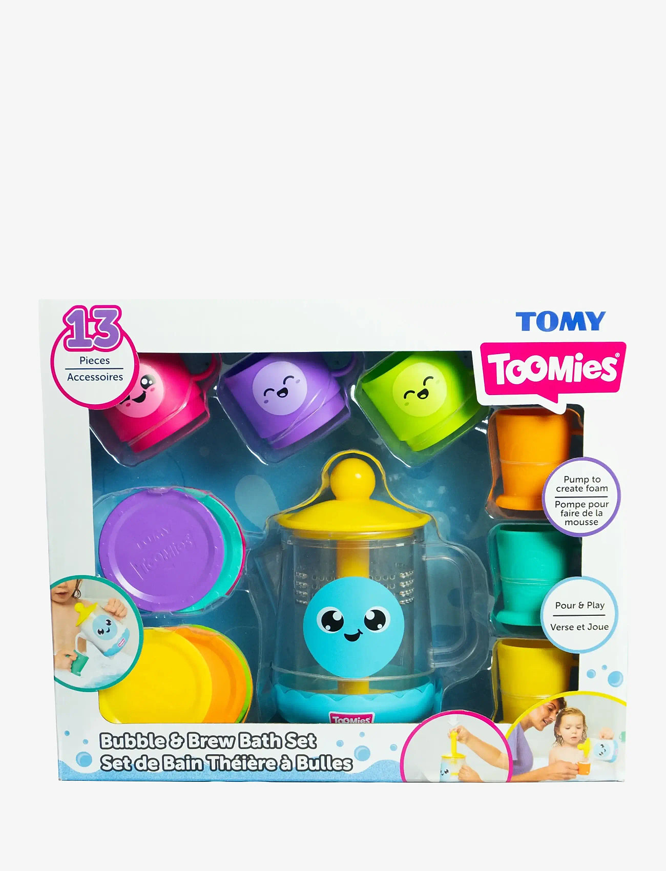TOMY - Toomies Bubble & Brew Bath Tea Set - badleksaker - muti - 0