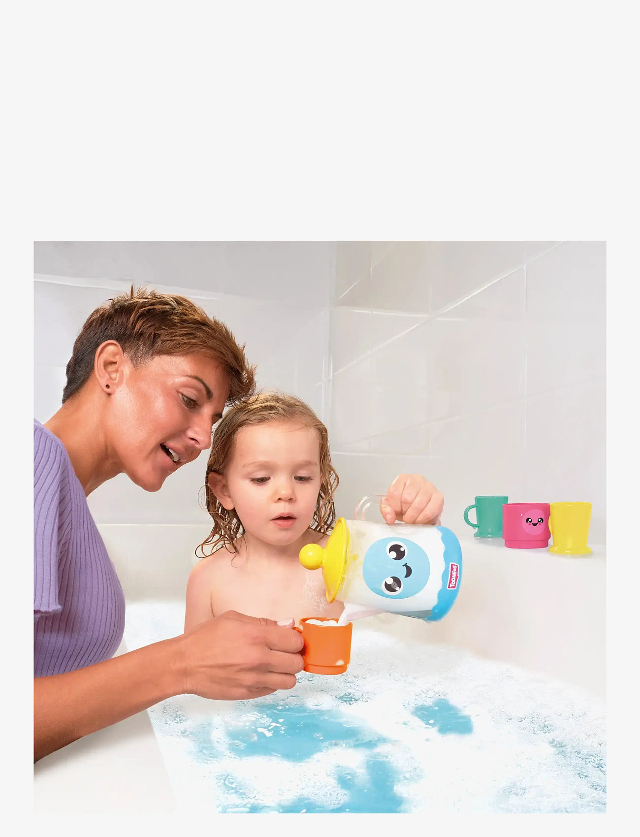 TOMY - Toomies Bubble & Brew Bath Tea Set - badleksaker - muti - 3