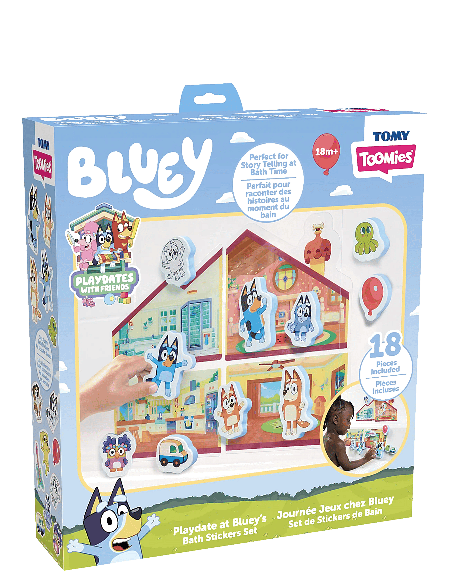 TOMY - Toomies Bluey’s House Bath Stickers - bada - multi - 1