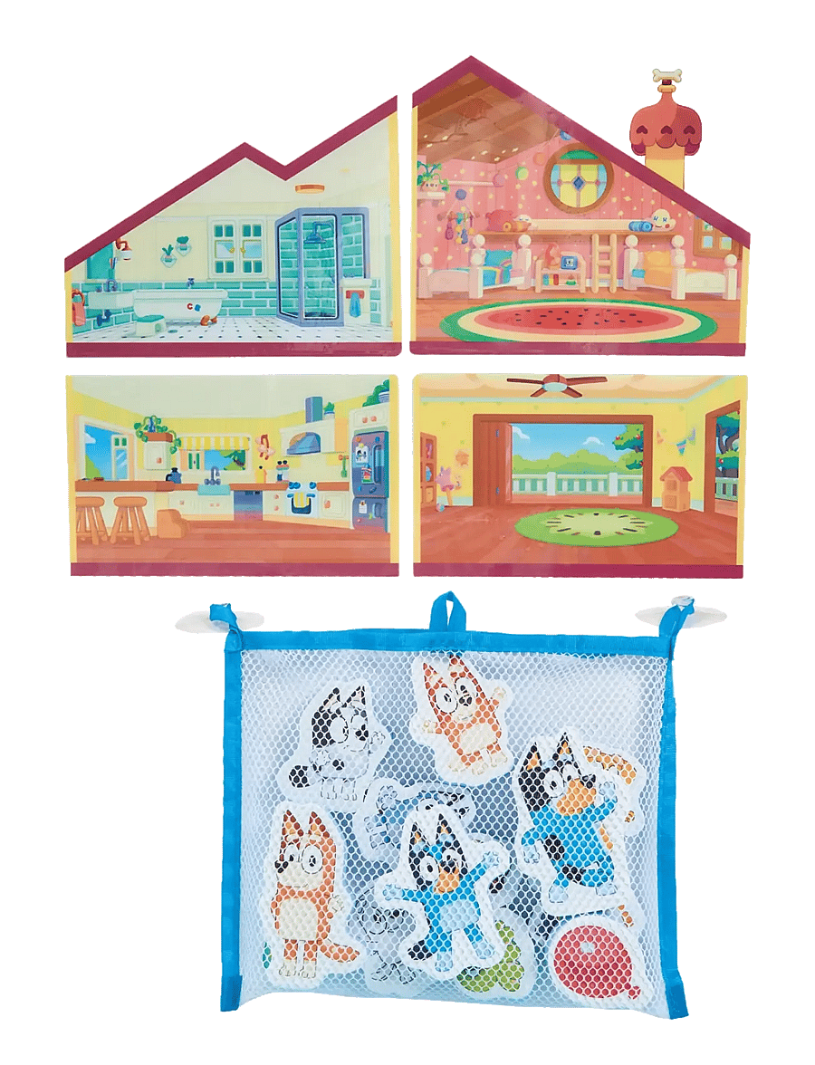 TOMY - Toomies Bluey’s House Bath Stickers - bada - multi - 2