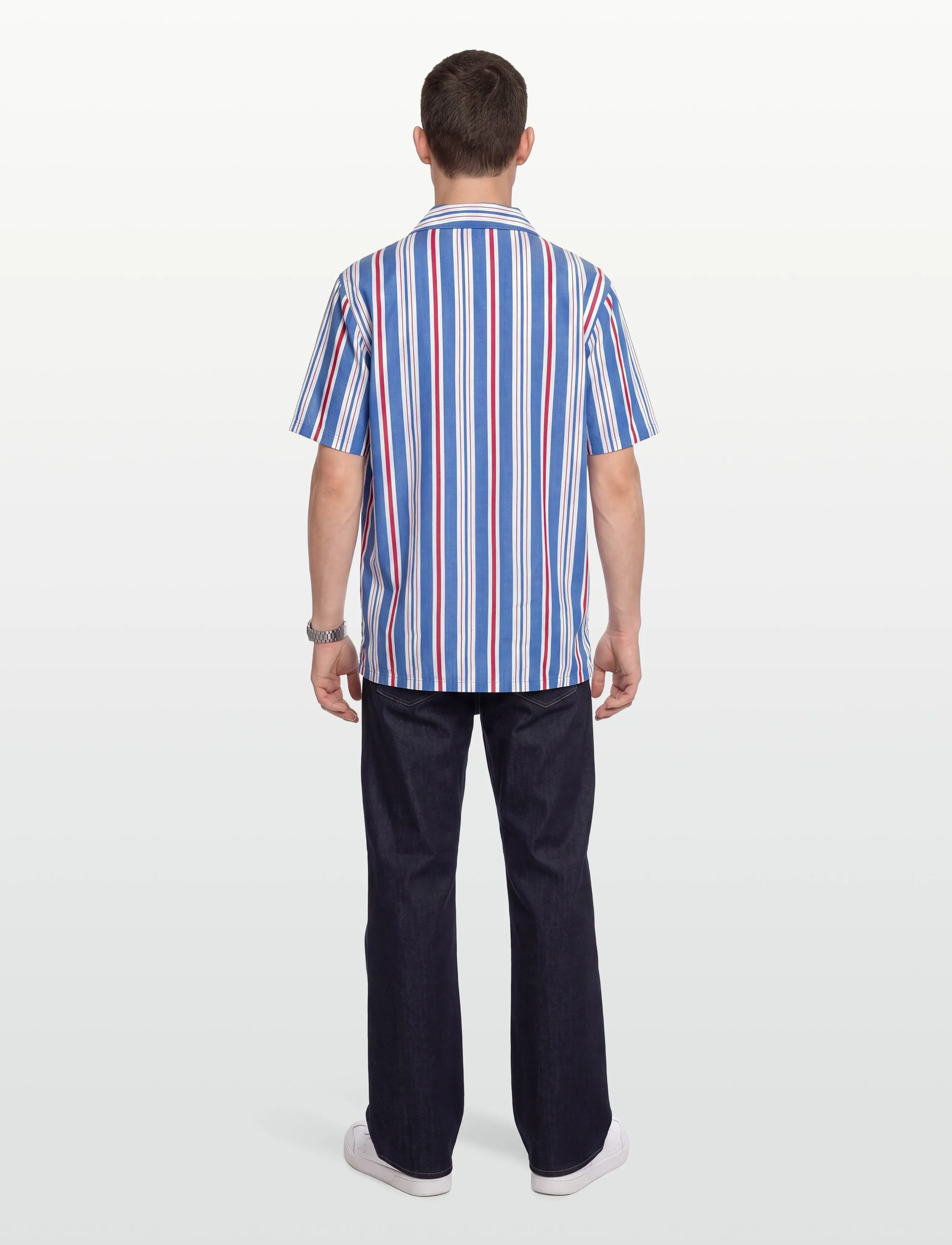 Tonsure - Sage Camp collar shirt - vabaajasärgid - multicolored - 4