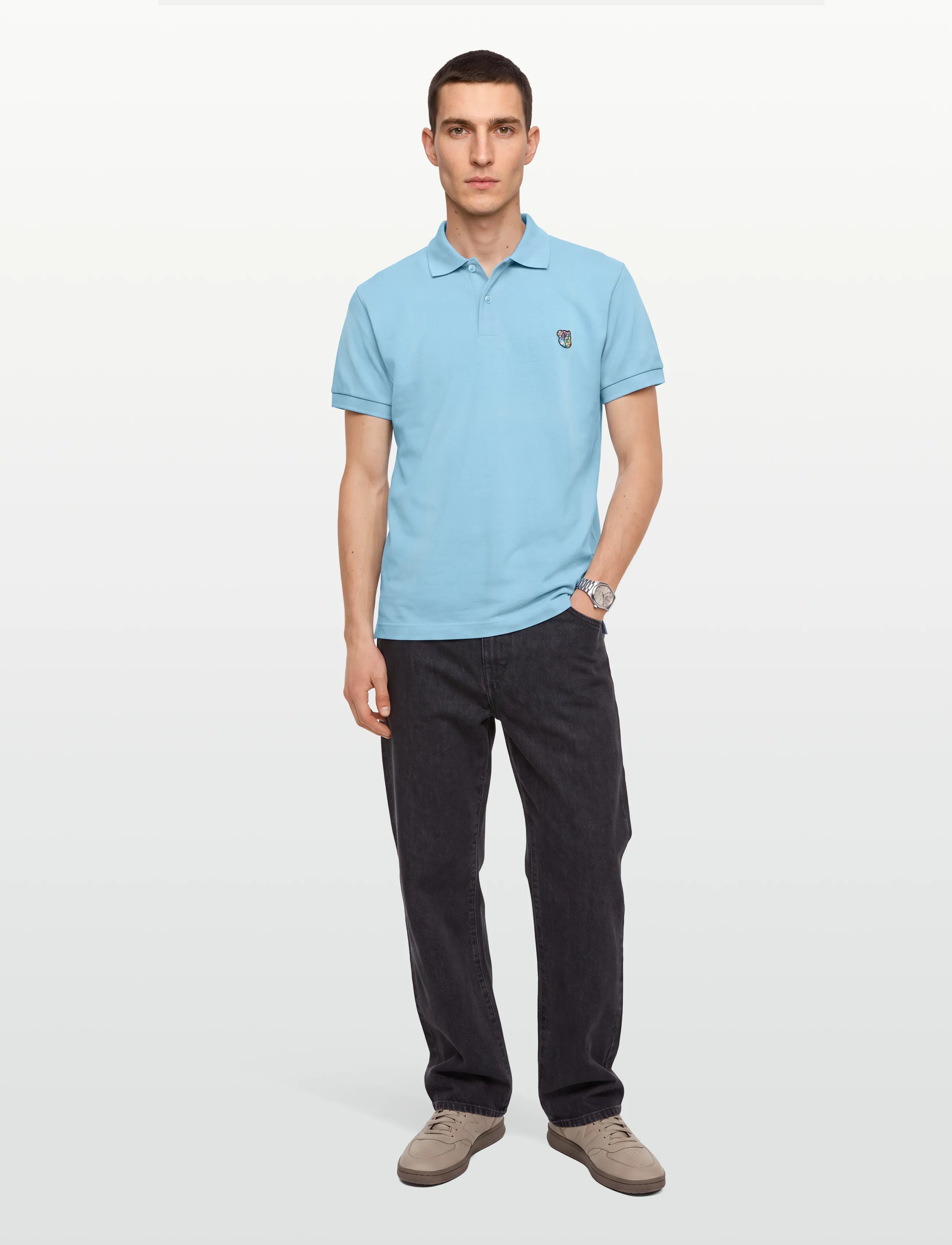 Tonsure - Milton Polo blue - kurzärmelig - blue - 0