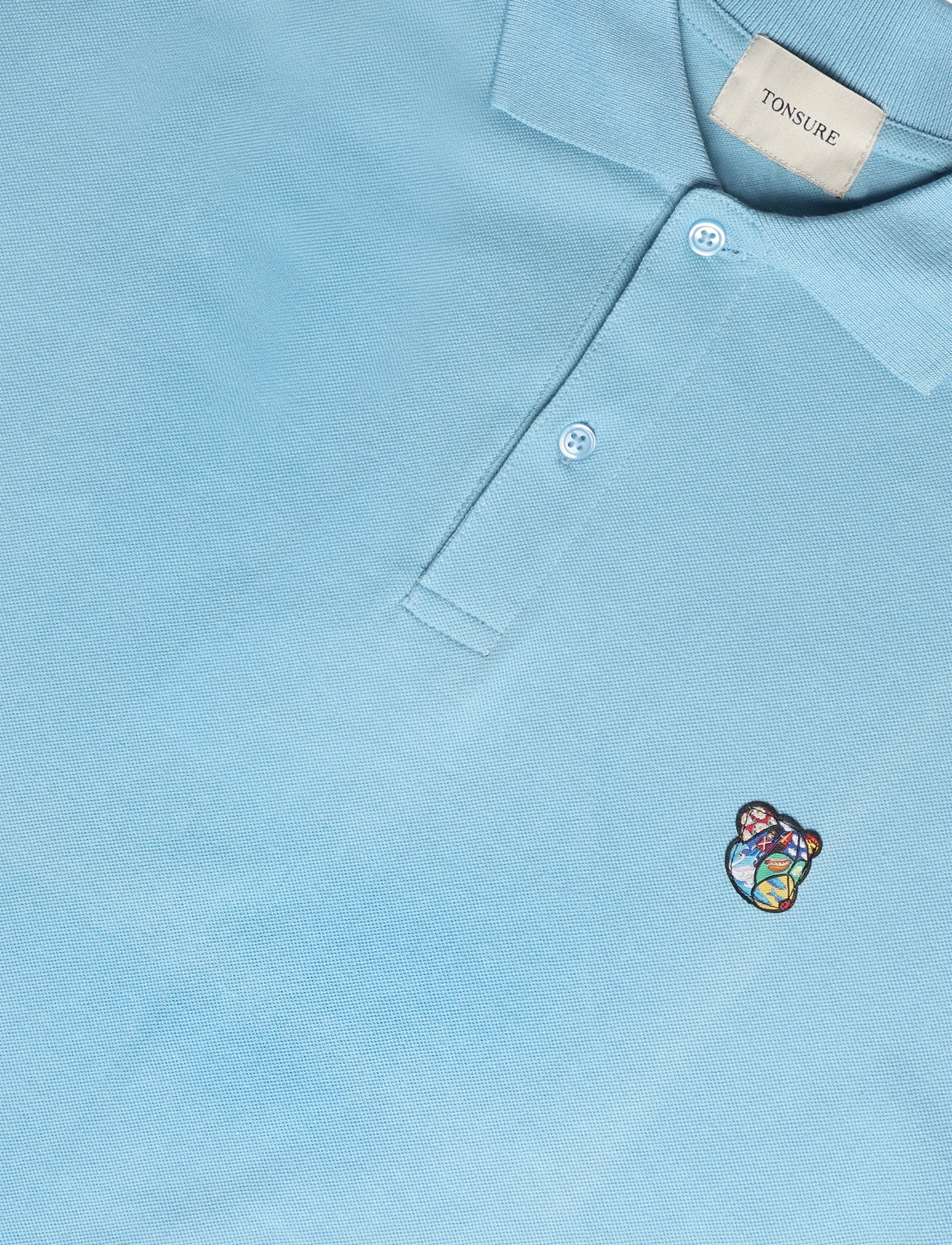 Tonsure - Milton Polo blue - kurzärmelig - blue - 5
