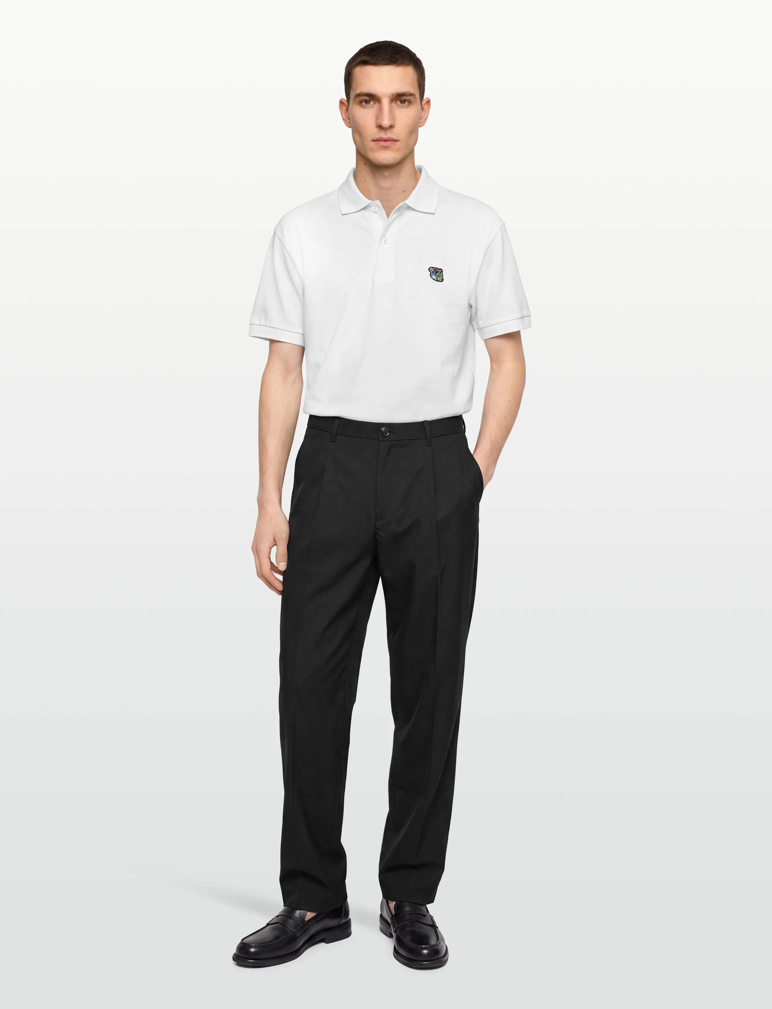 Tonsure - Milton Polo blue - kurzärmelig - white - 0