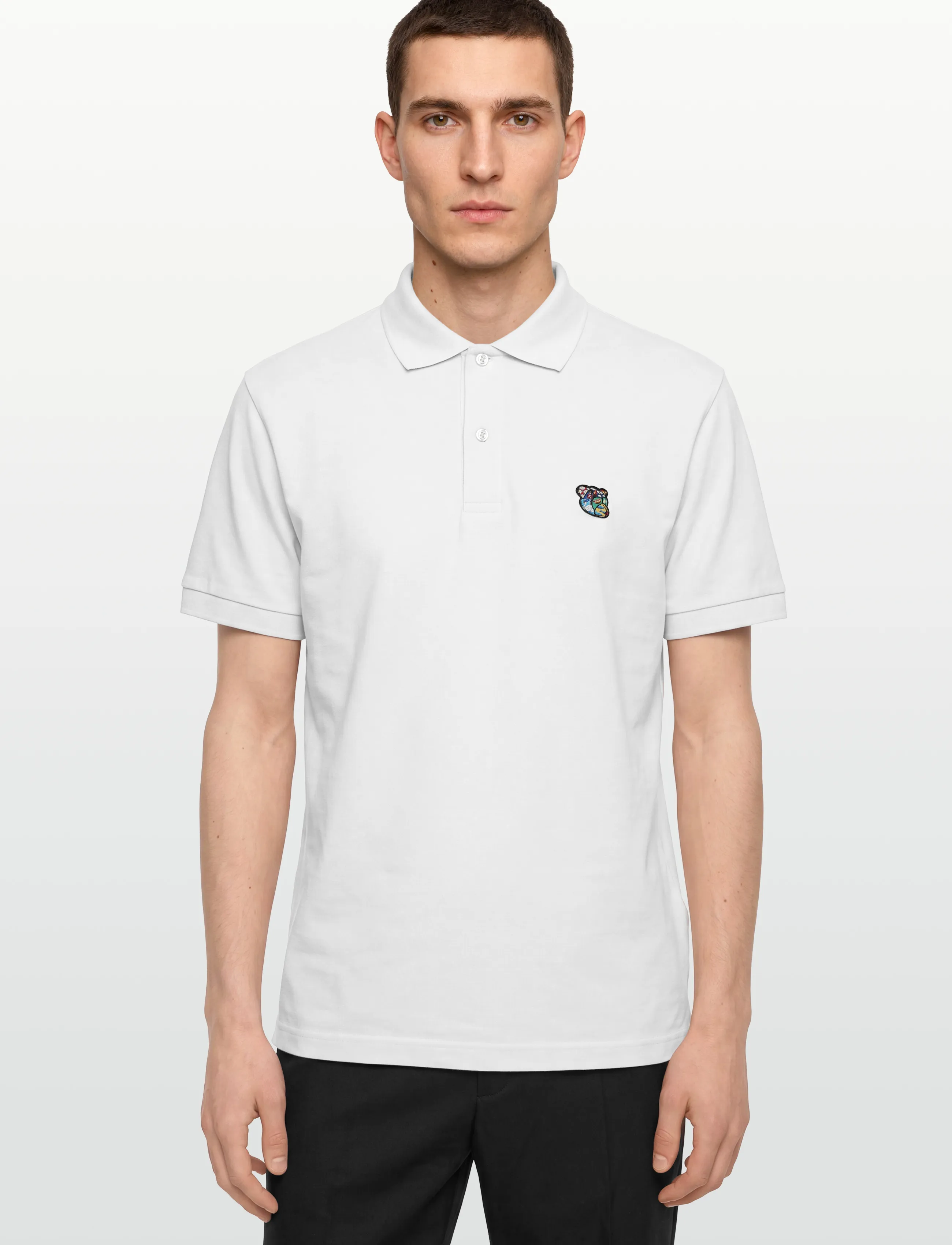 Tonsure - Milton Polo blue - kurzärmelig - white - 3