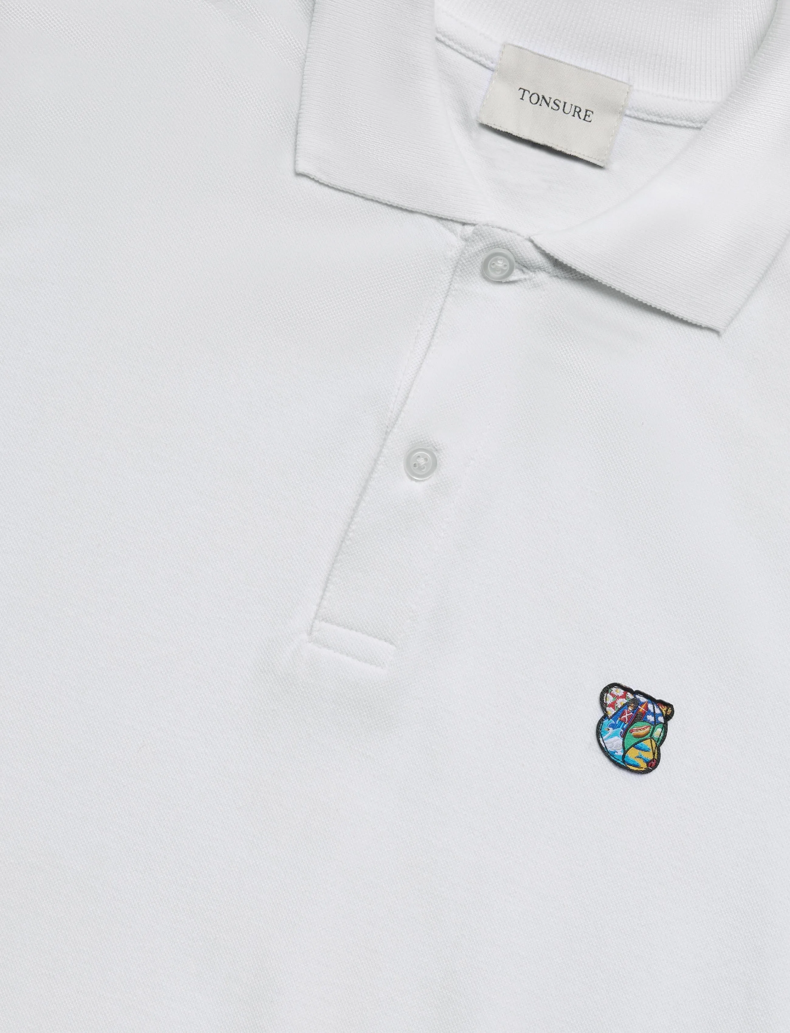 Tonsure - Milton Polo blue - kurzärmelig - white - 5
