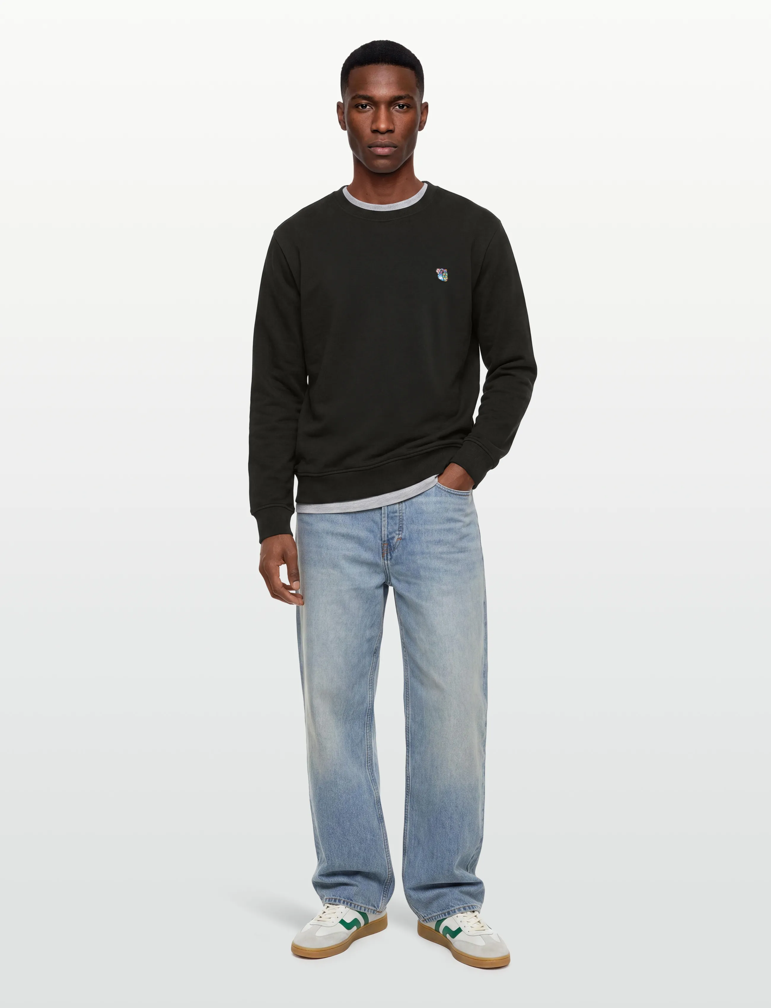 Tonsure - Peter logo crewneck - sweatshirts - black - 0