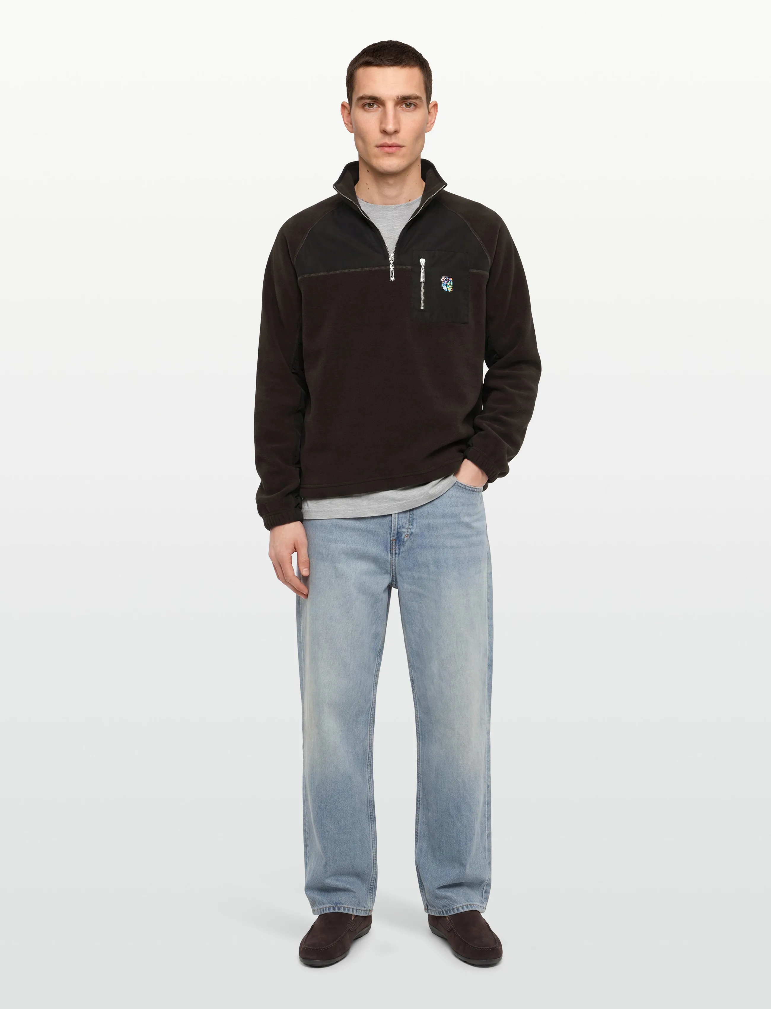 Tonsure - Christiano fleece - sweatshirts - brown - 0