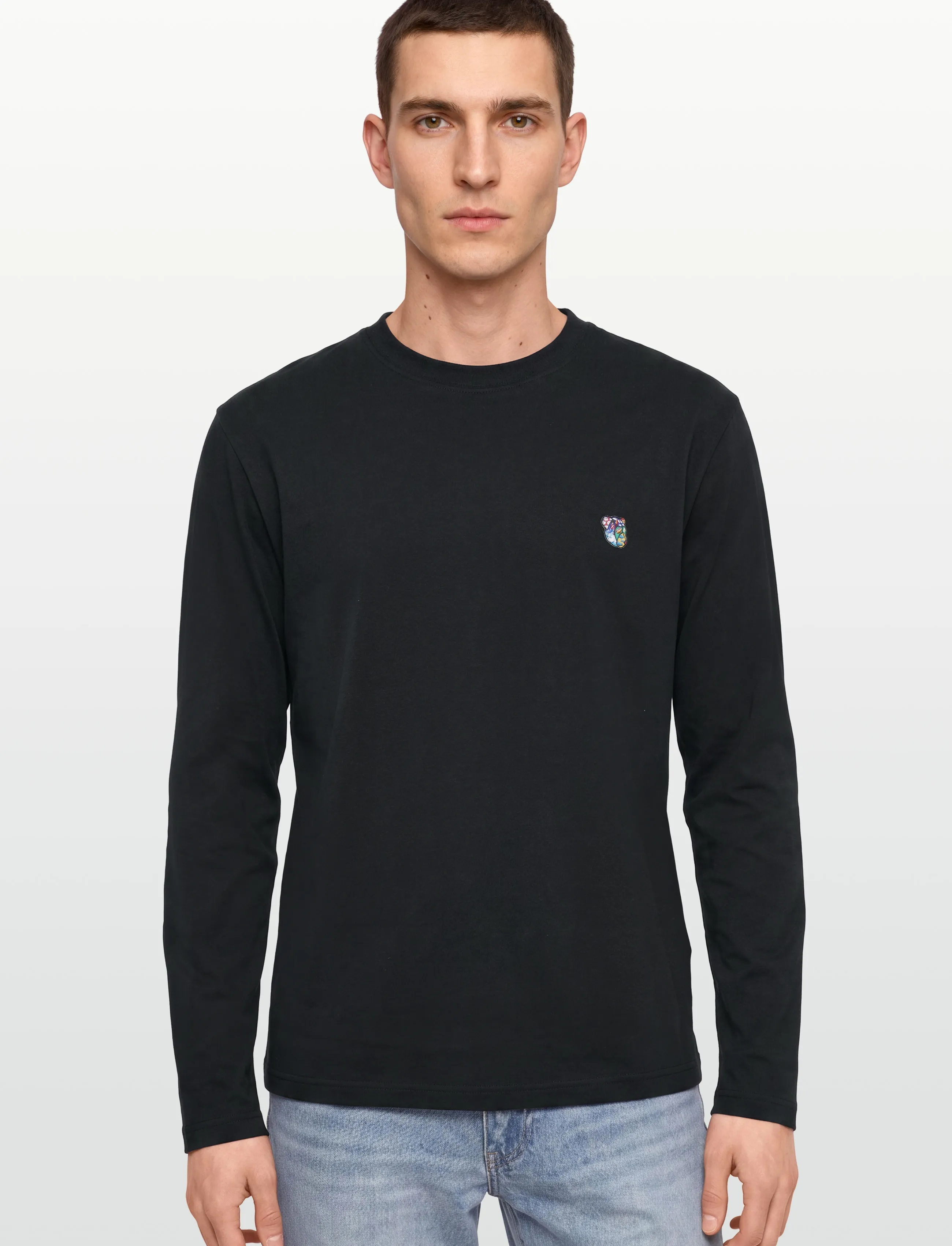 Tonsure - Teddy premium LS Tee - t-shirts - black - 3