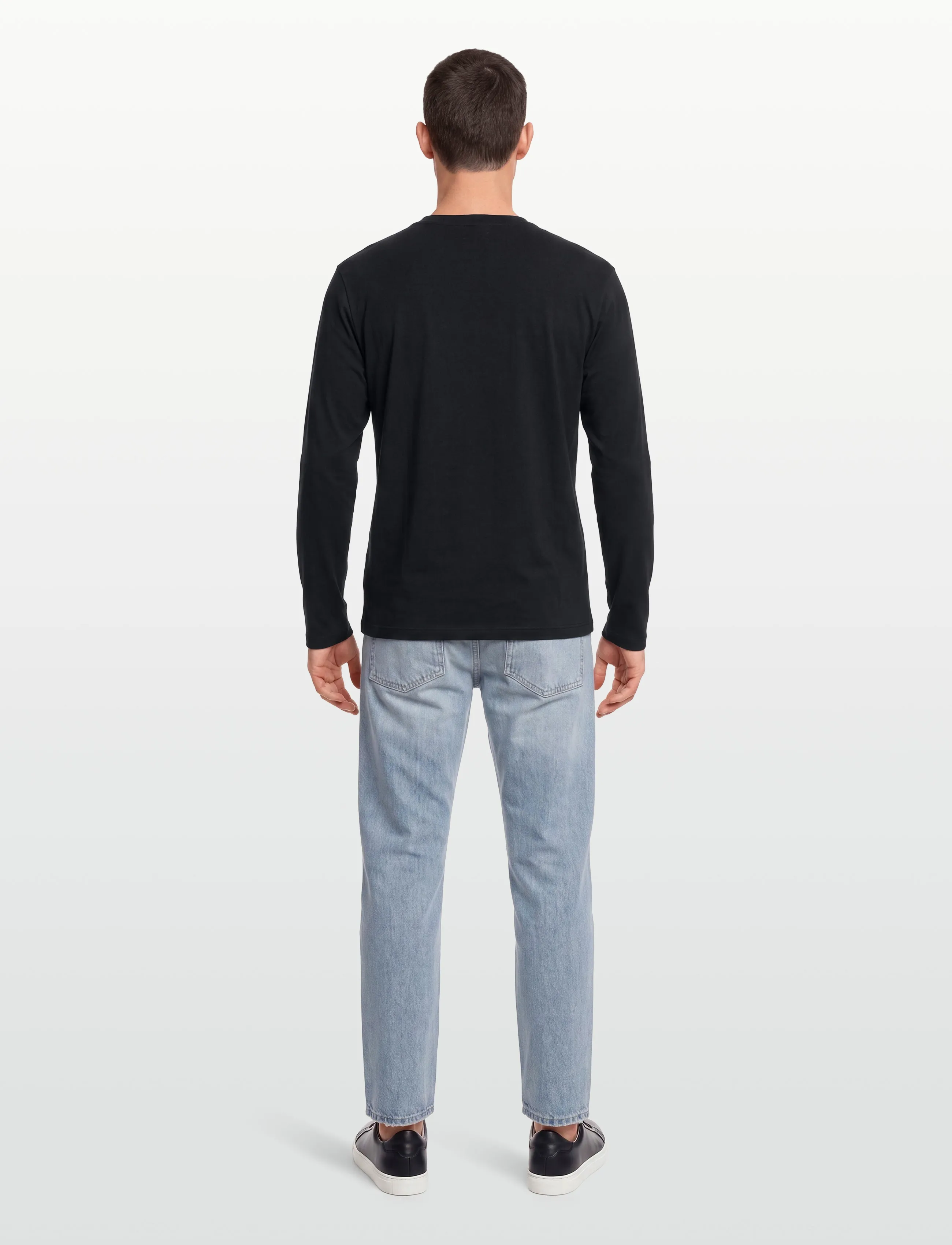 Tonsure - Teddy premium LS Tee - t-shirts - black - 4