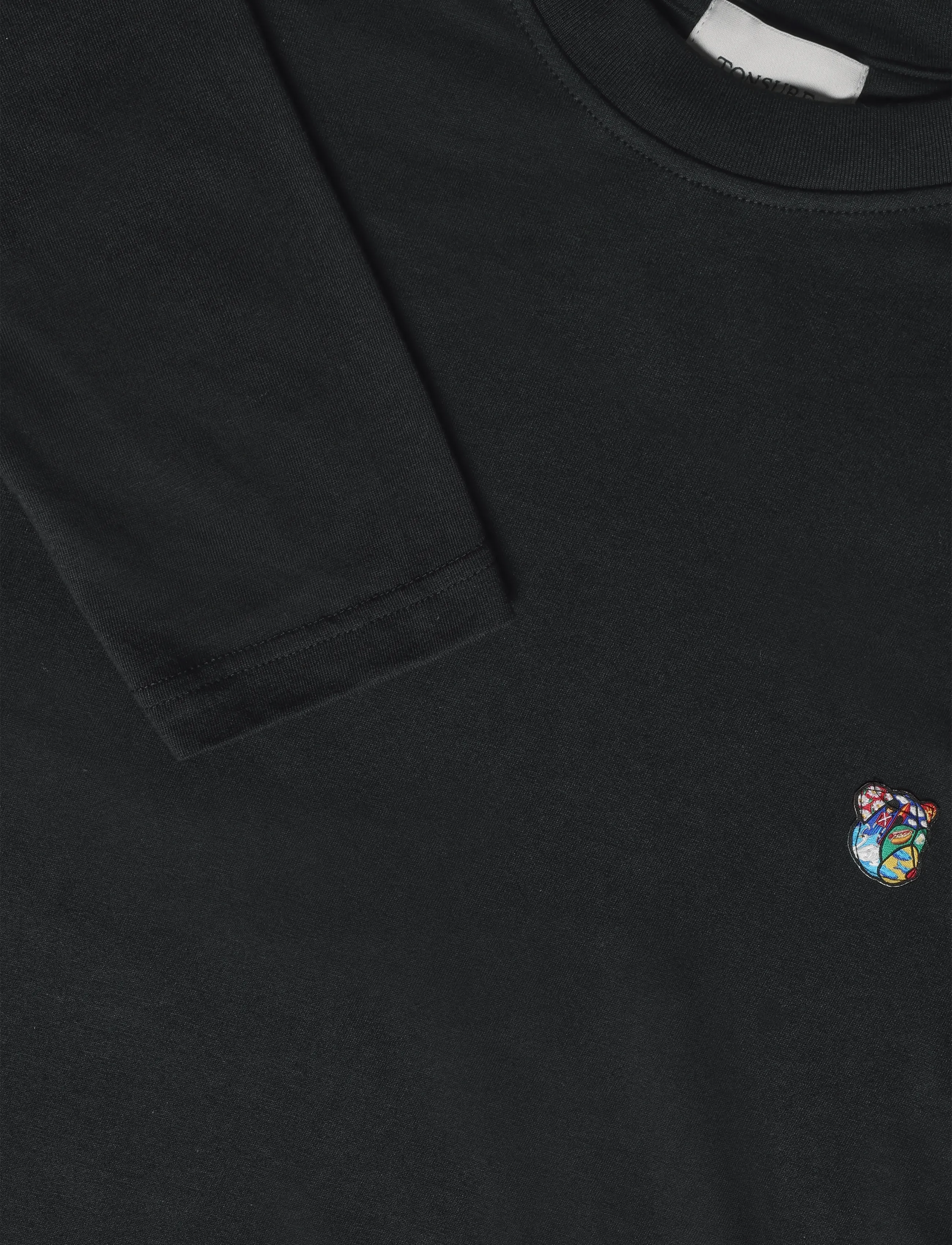 Tonsure - Teddy premium LS Tee - t-shirts - black - 5