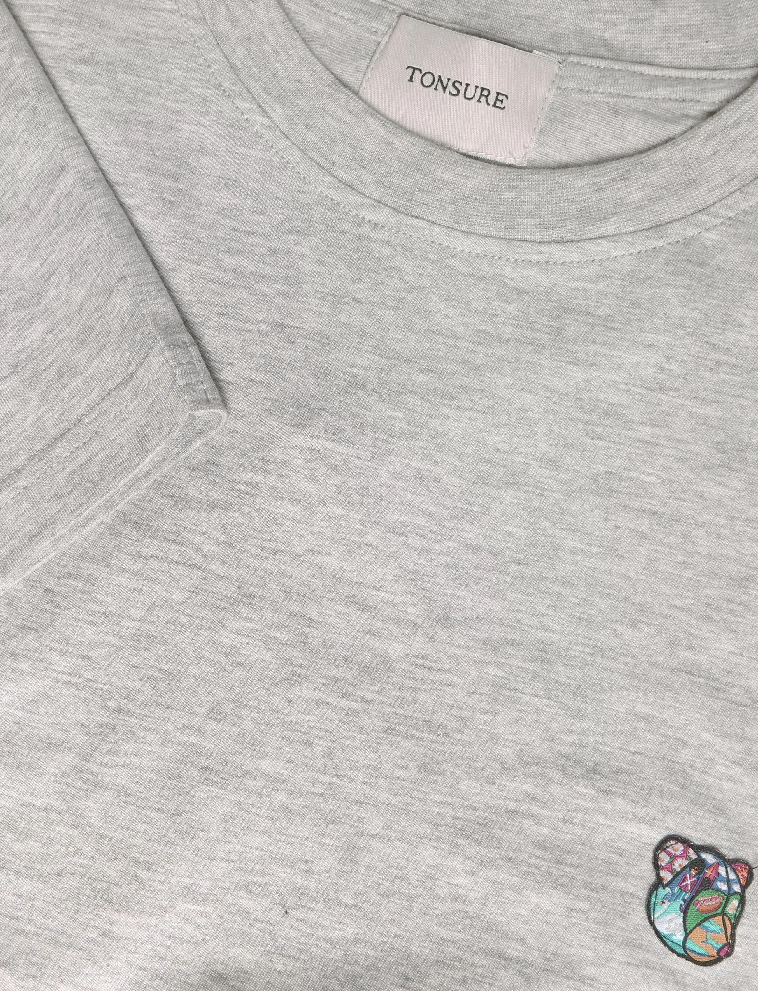 Tonsure - Teddy premium LS Tee - t-shirts - grey - 5