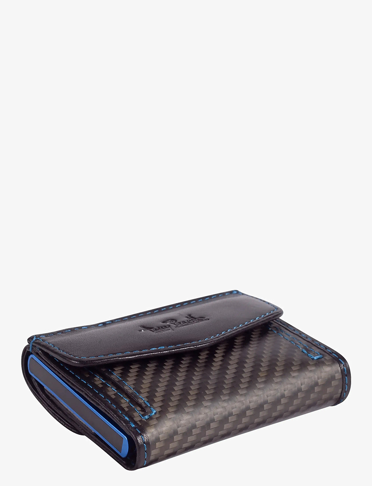 Tony Perotti - Furbo Carbon cardholder with banknote and coin pocket - portemonnaies - black - 0