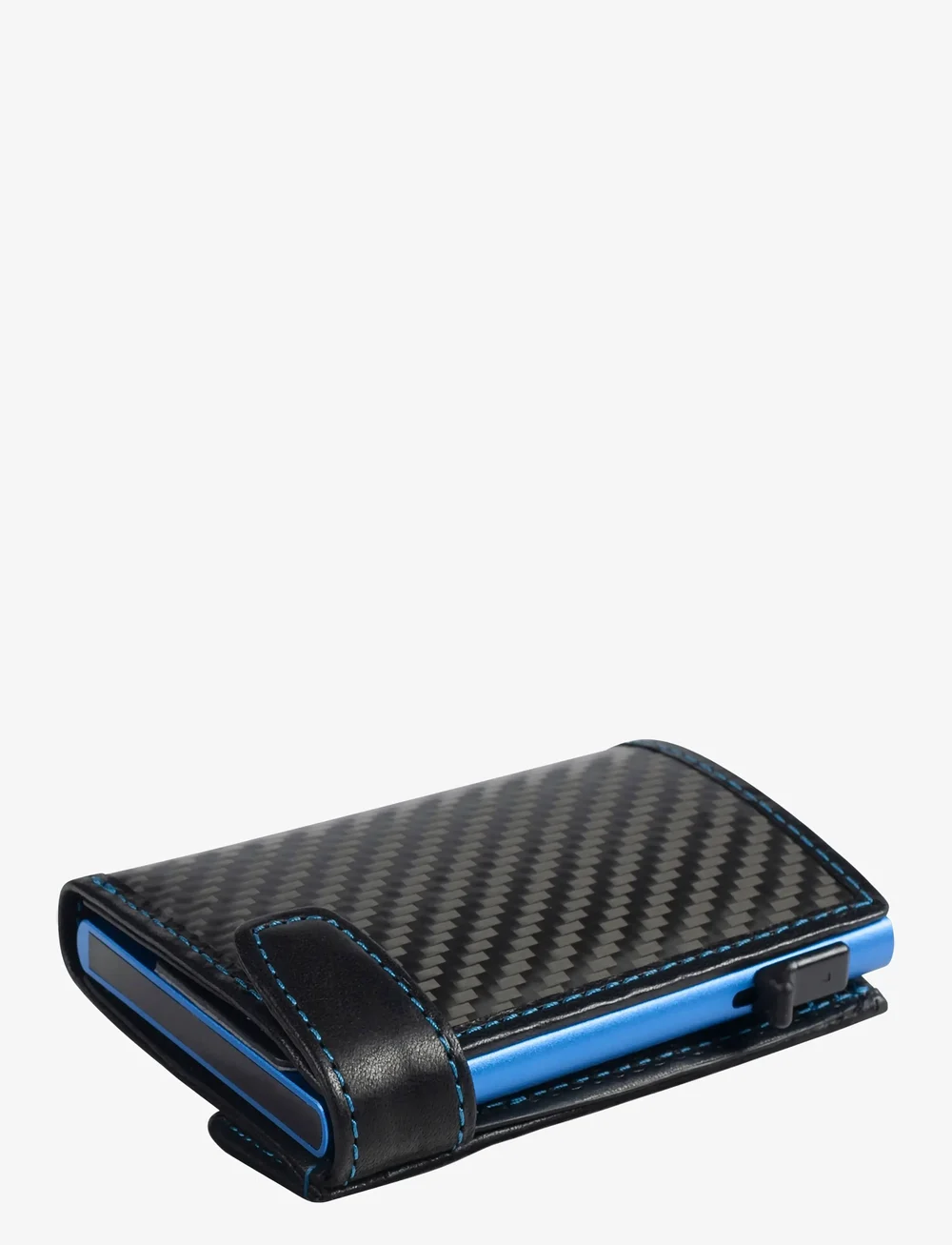 Tony Perotti - Furbo Carbon cardholder with banknote and coin pocket - lommebøker - black - 2