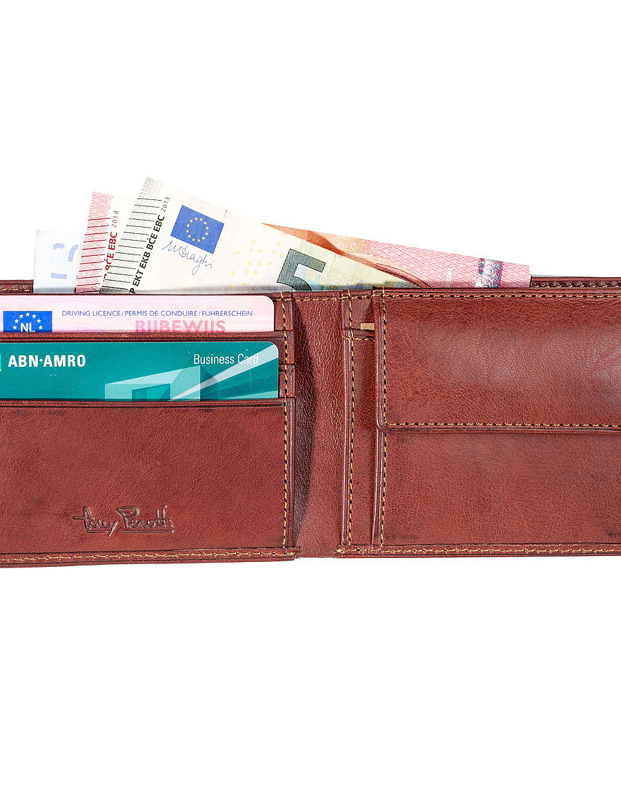 Tony Perotti - American Billfold small - portemonnaies - dark brown - 4