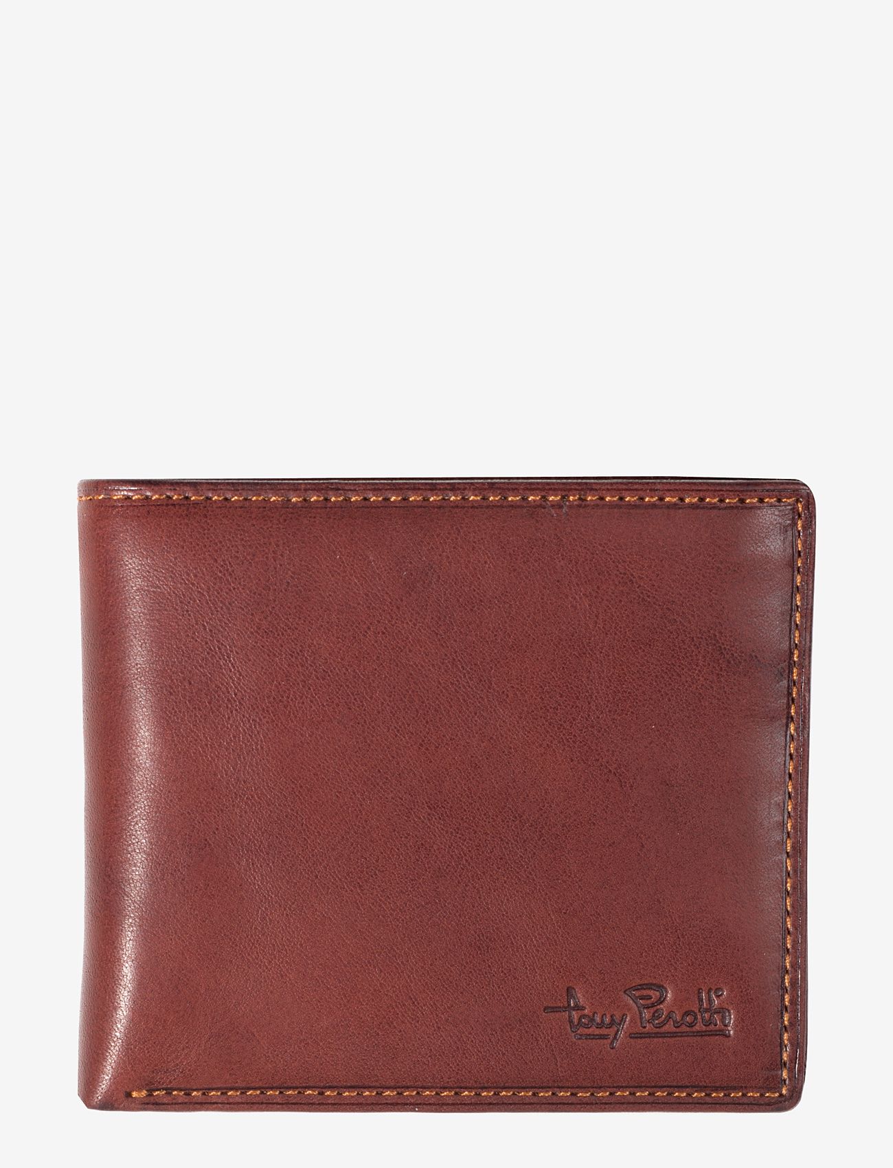 Tony Perotti - Billfold with coin zipper pocket - wallets - dark brown - 0
