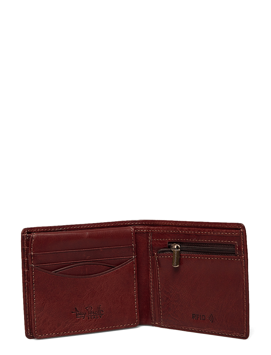 Tony Perotti - Billfold with coin zipper pocket - portfele - dark brown - 3