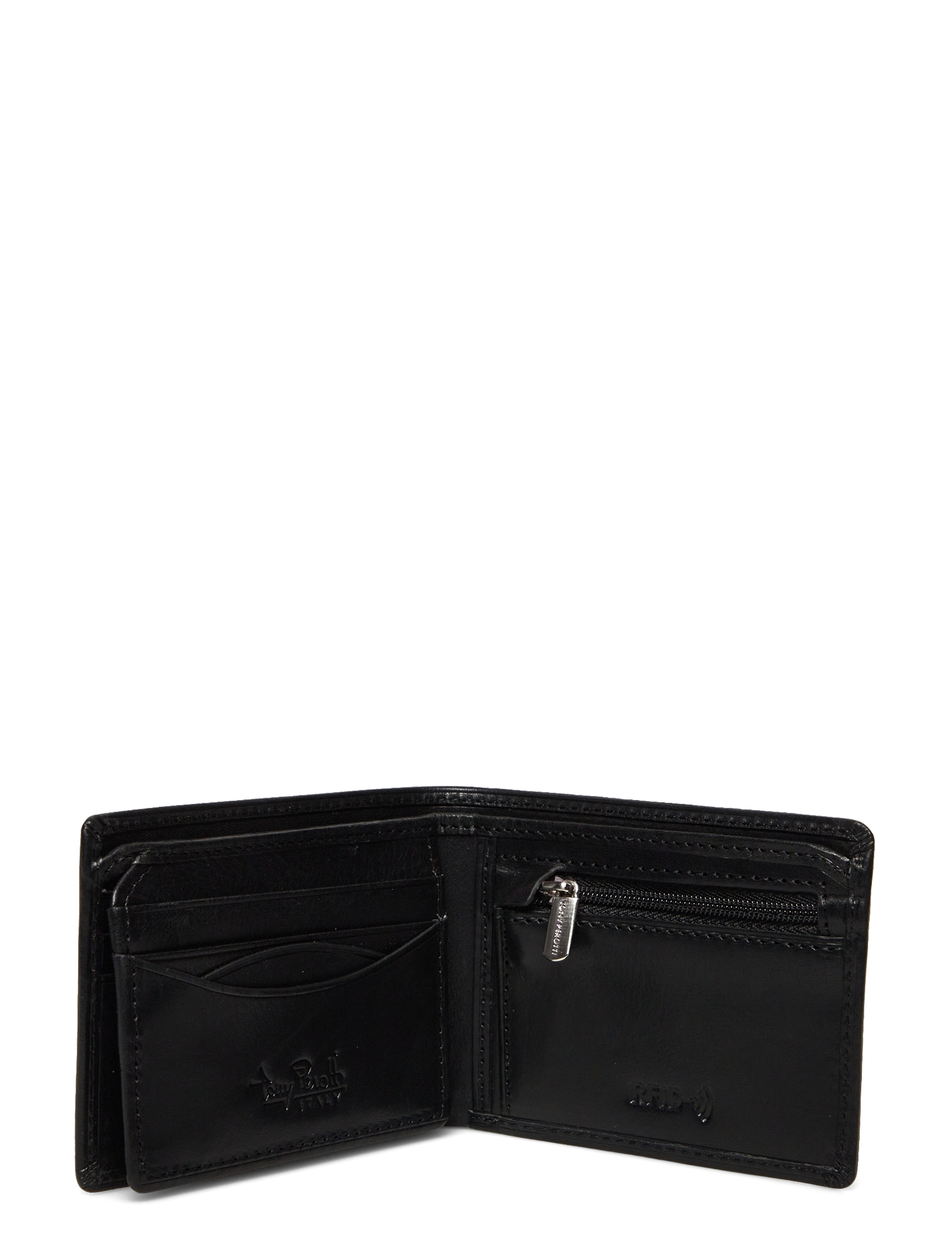 Tony Perotti - Billfold with zipper coin pocket - punge - black - 3