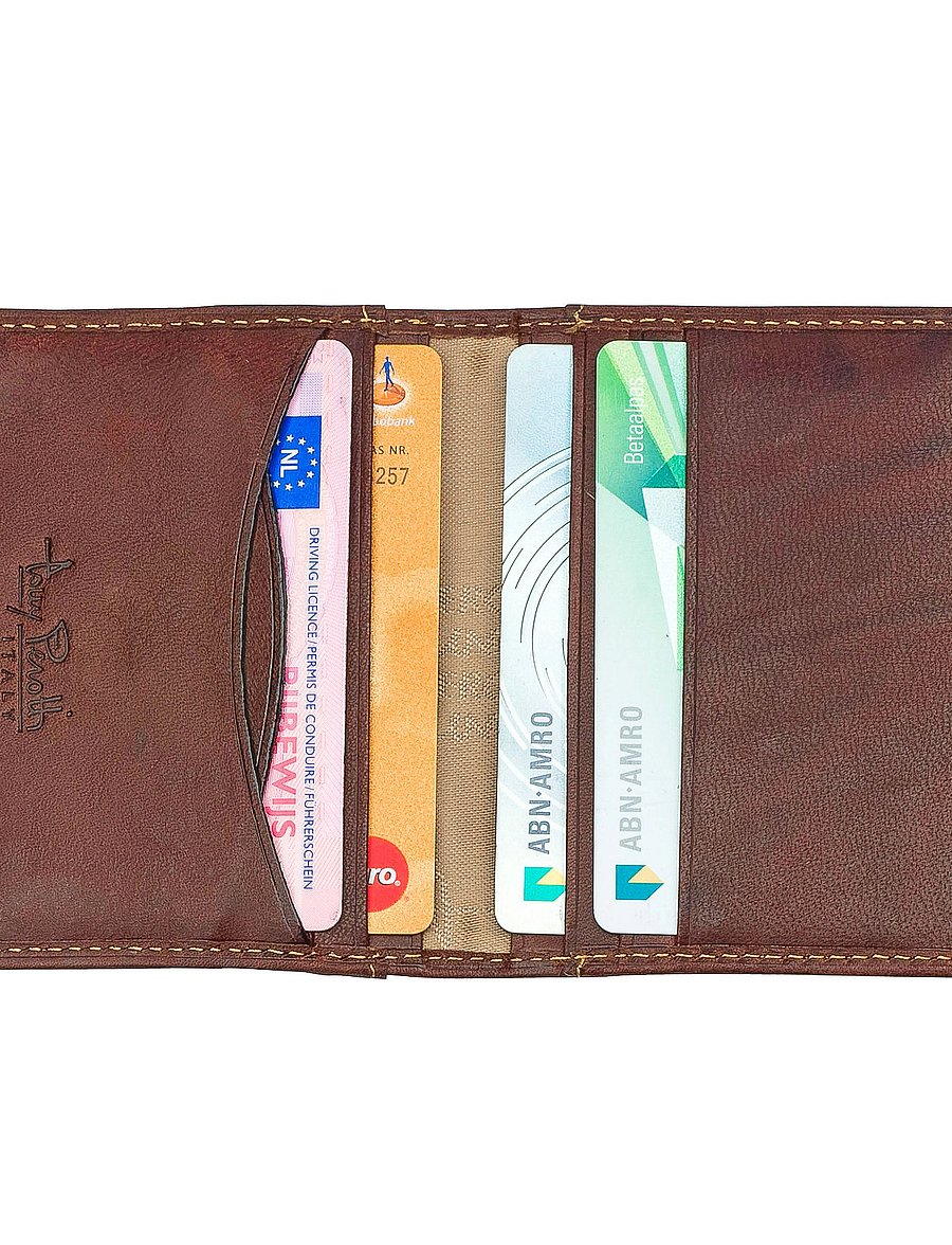 Tony Perotti - Creditcard wallet, fold - kartenetuis - brown - 3