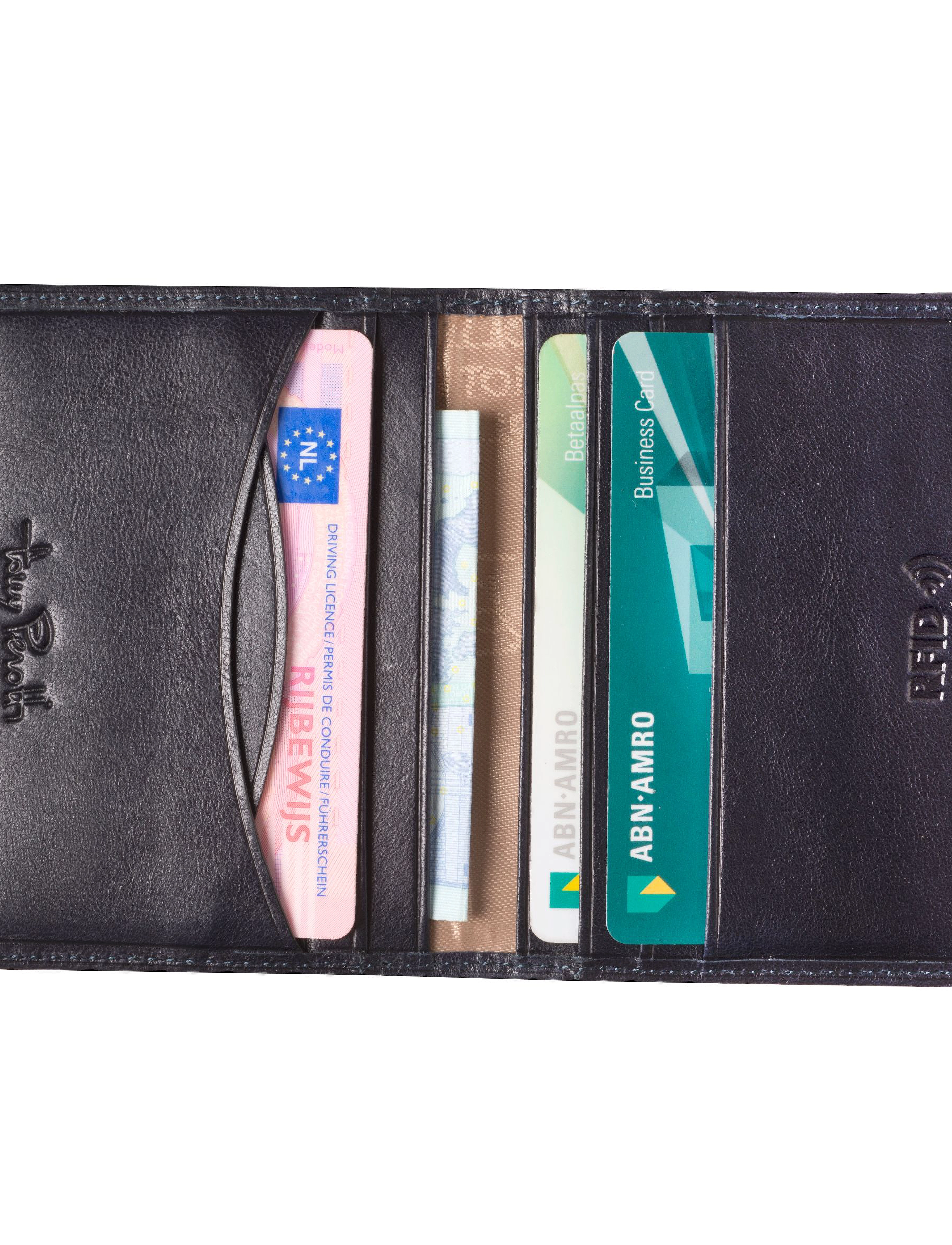 Tony Perotti - Creditcard wallet, fold - karšu turētāji - black - 4