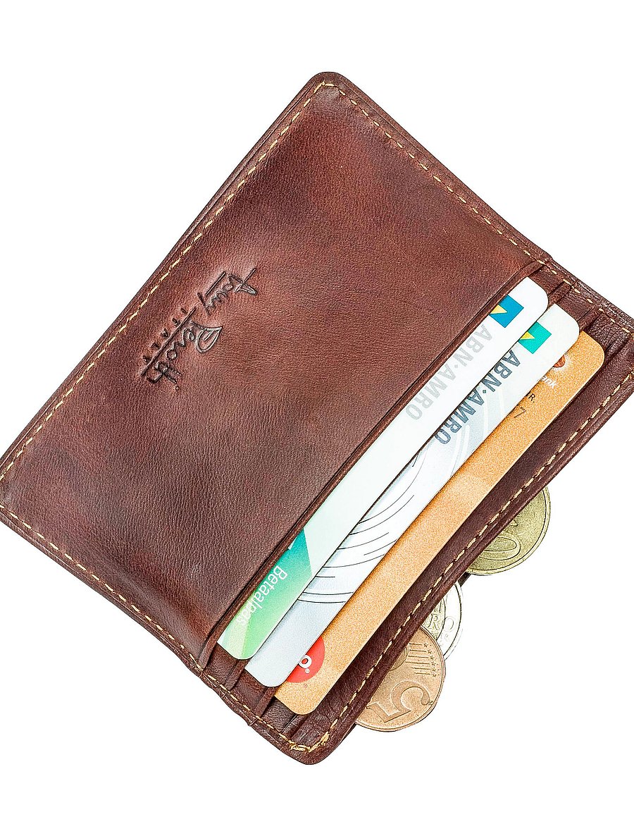 Tony Perotti - Creditcard wallet - korthållare - brown - 3