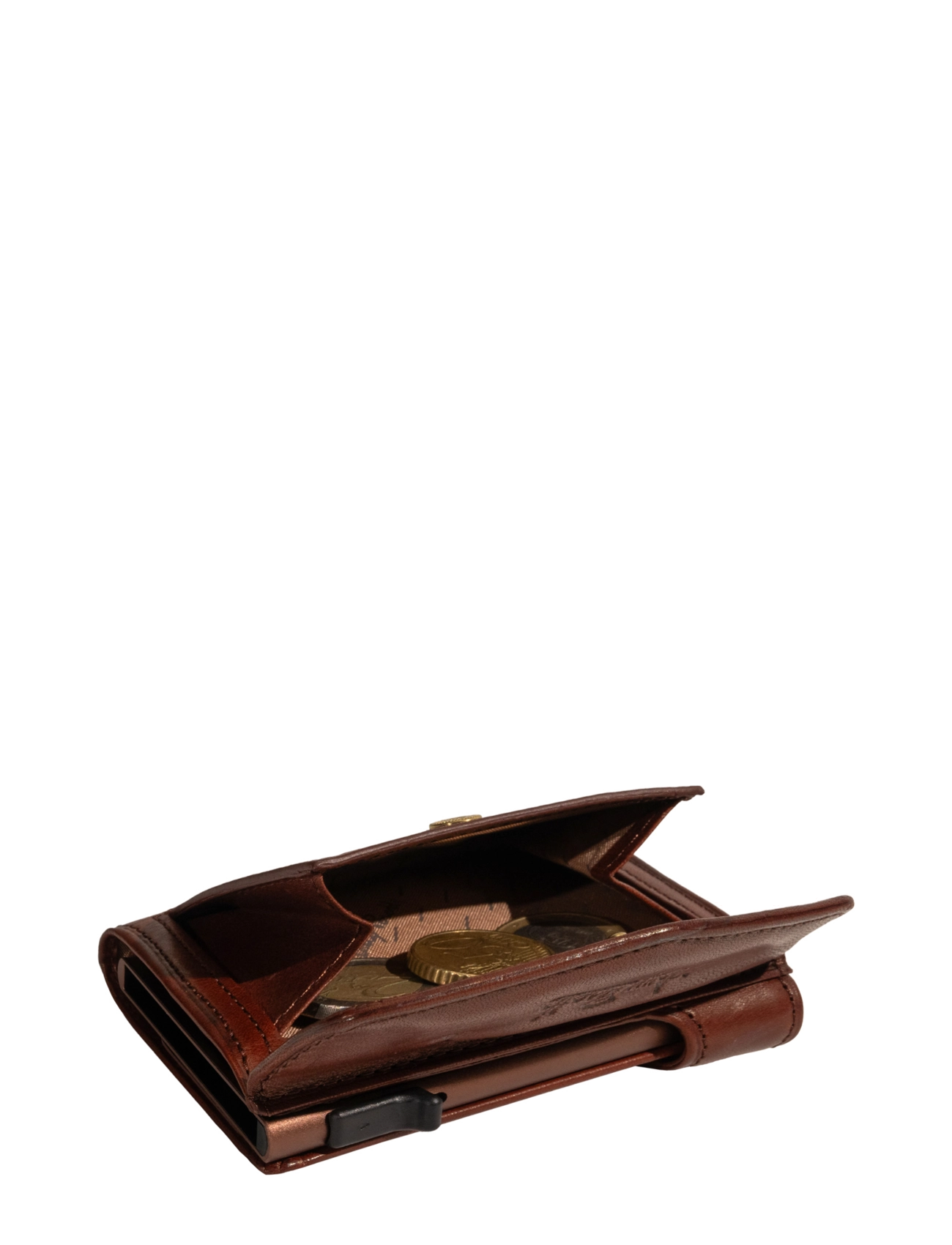 Tony Perotti - Furbo cardholder w/ banknote and coin pocket - portemonnaies - dark brown - 4