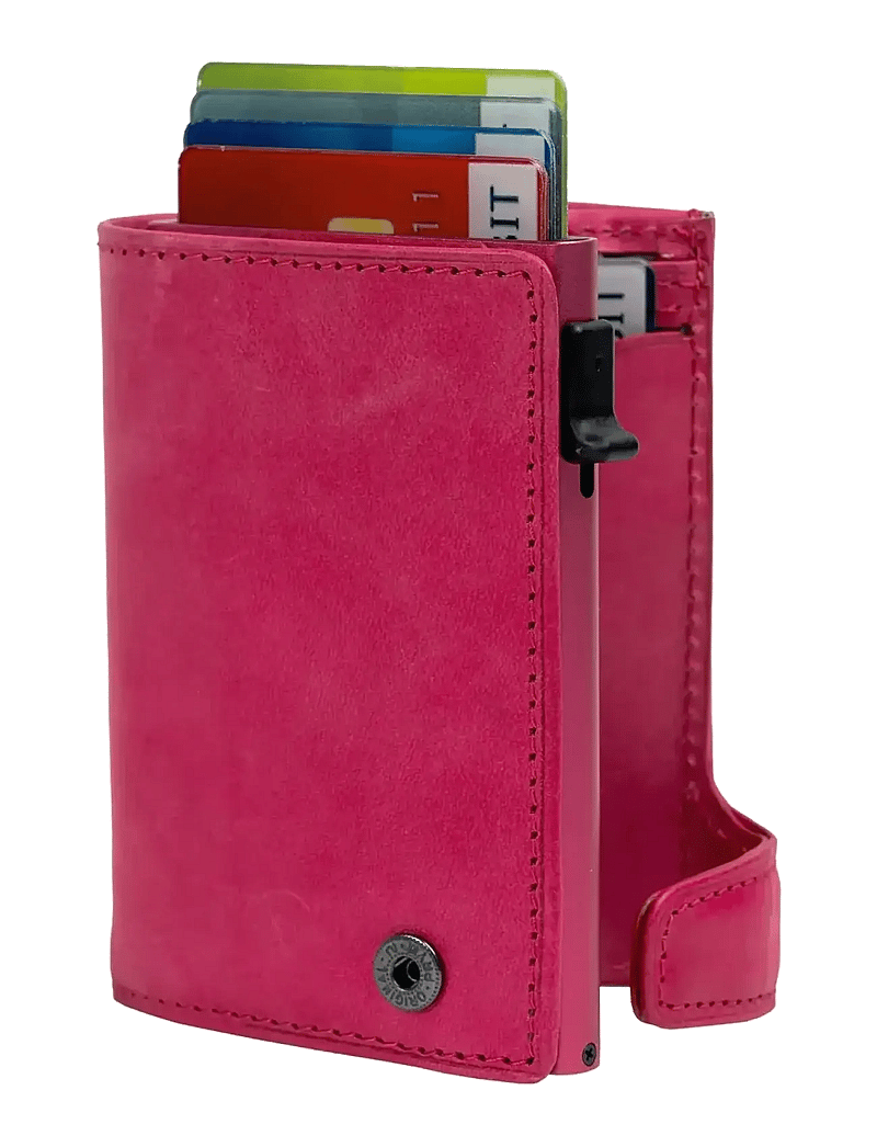 Tony Perotti - Furbo cardholder w/ banknote and coin pocket - kaarditaskud - funchsia - 1